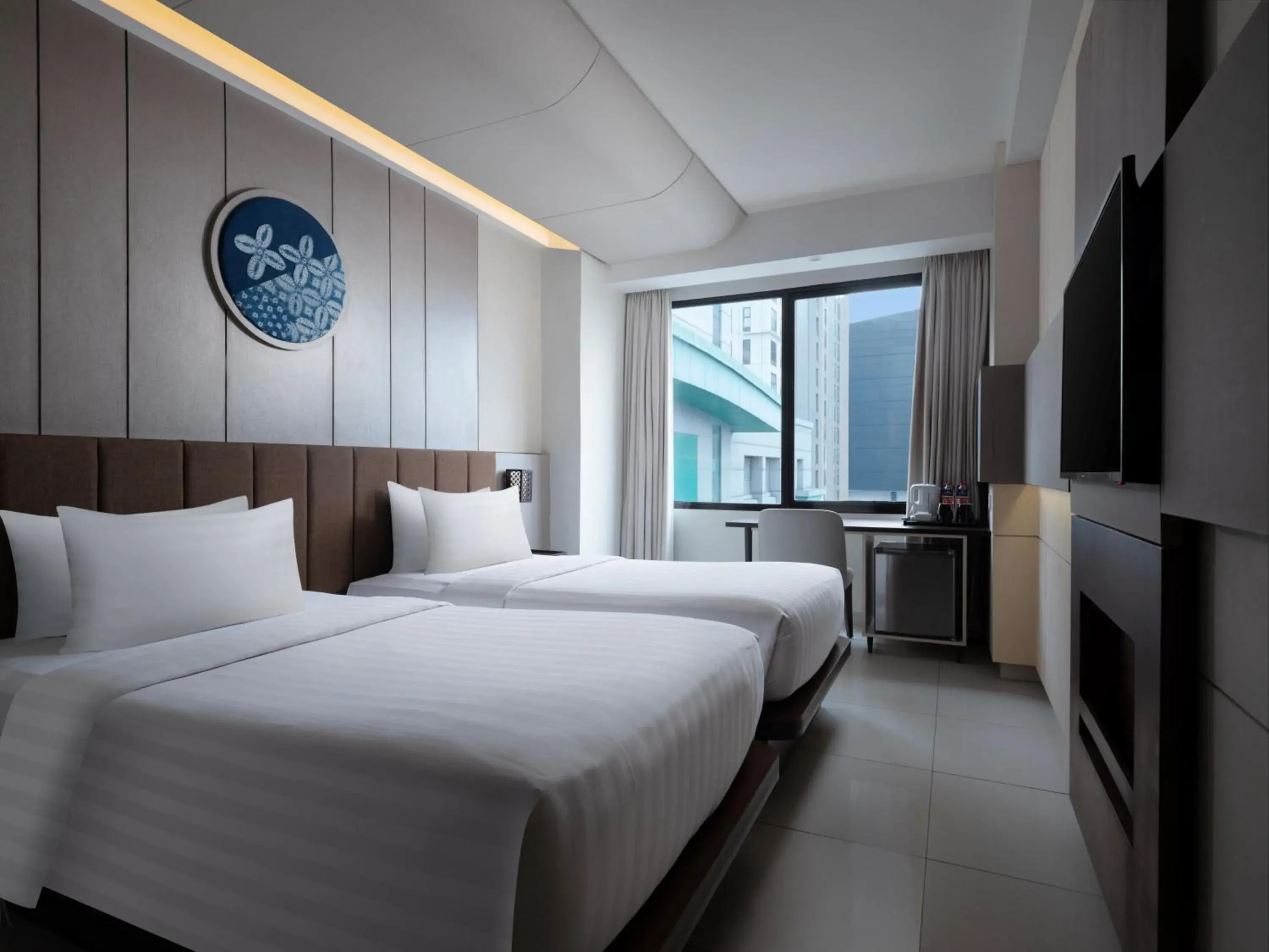 Deluxe Twin Room in Santika Premiere Bintaro Deluxe Twin Room in Santika Premiere Bintaro