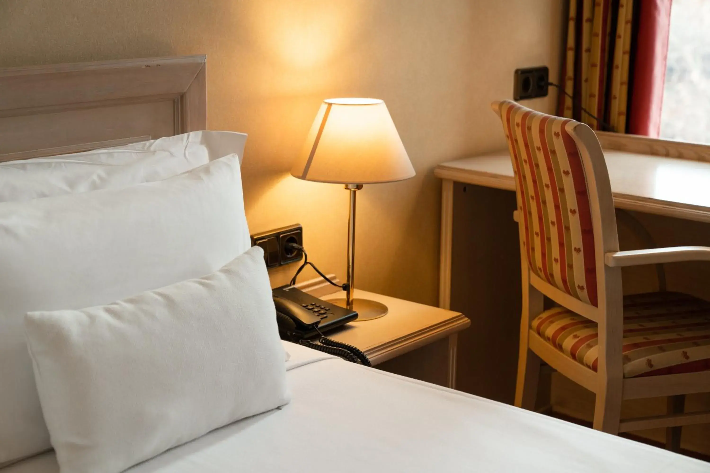 Decorative detail, Bed in Sunotel Aston Decorative detail, Bed in Sunotel Aston