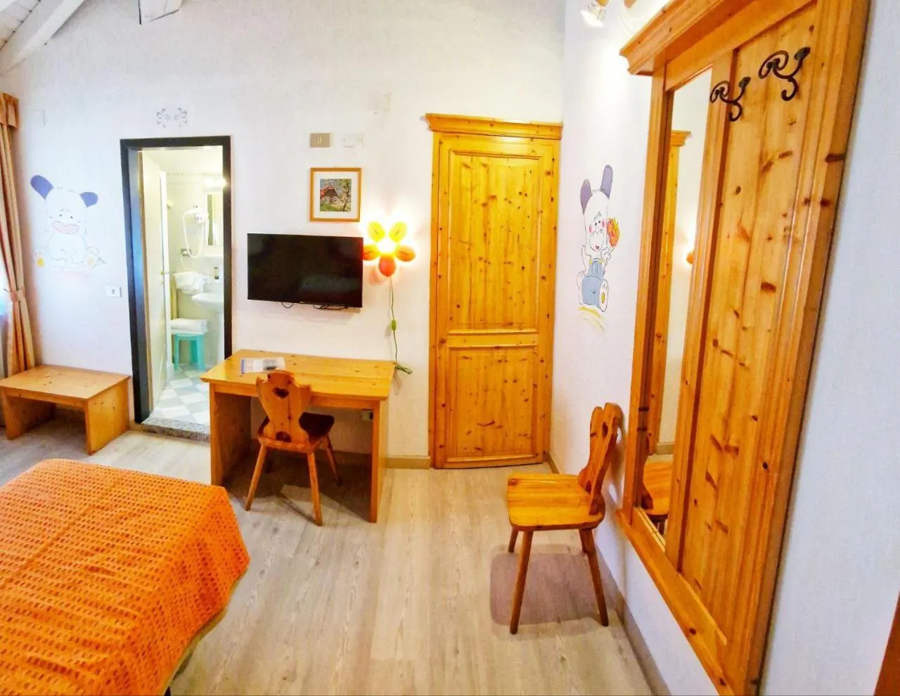 Bed in Family Hotel Primavera