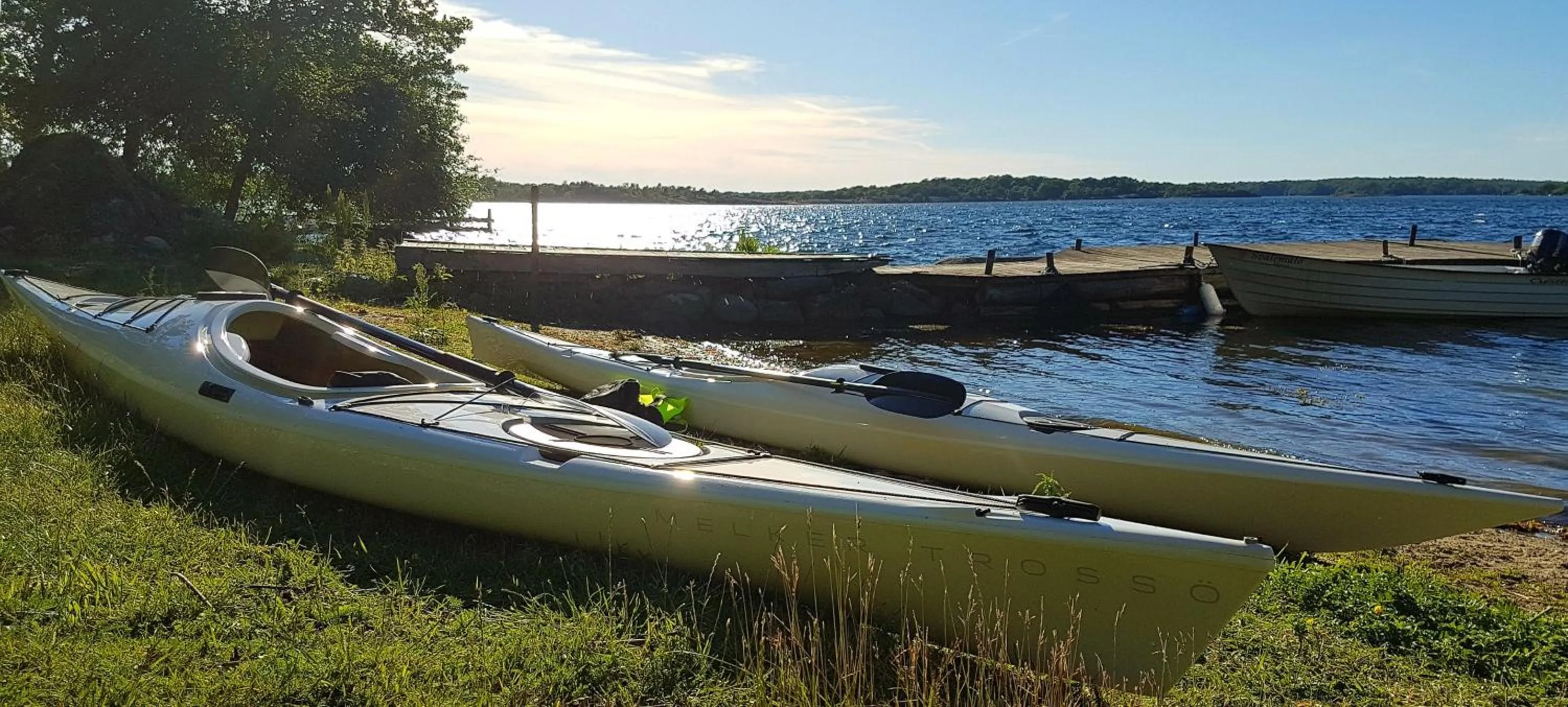 Canoeing in Svalemåla Stugby