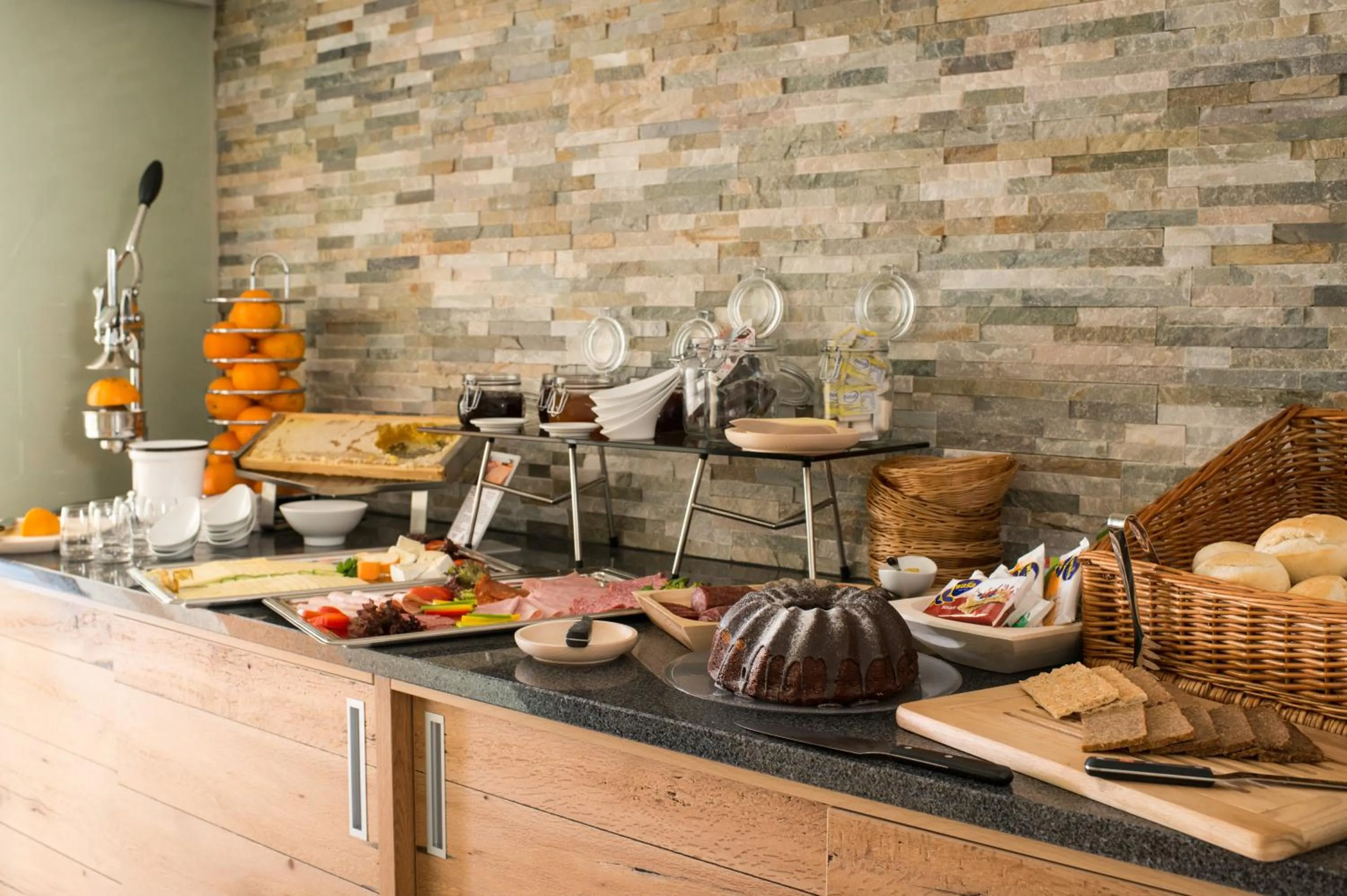 Continental breakfast in Hotel am Herkules