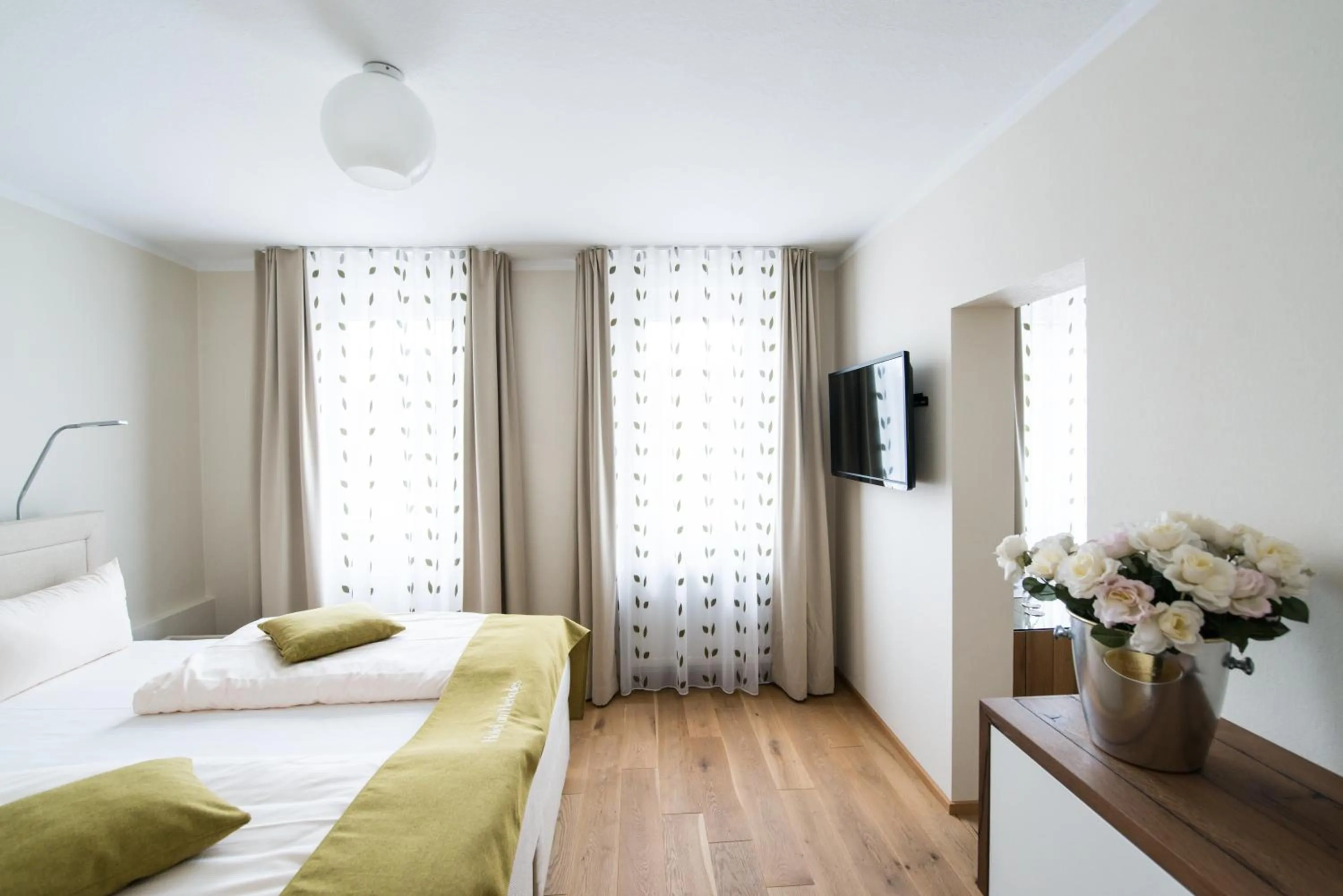 Decorative detail, Bed in Hotel am Herkules