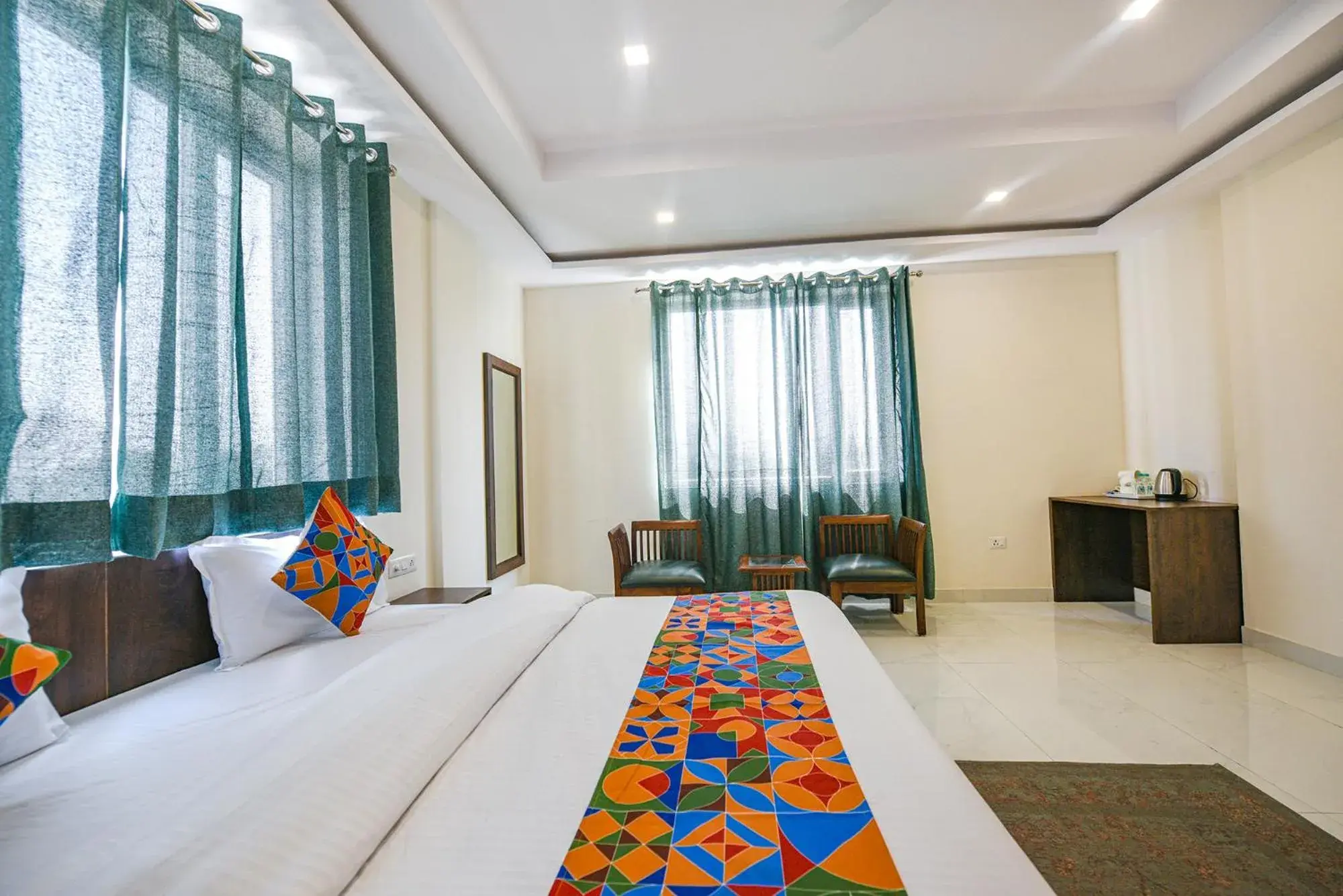 Bed in FabHotel Jaswinder Bhawan Bed in FabHotel Jaswinder Bhawan