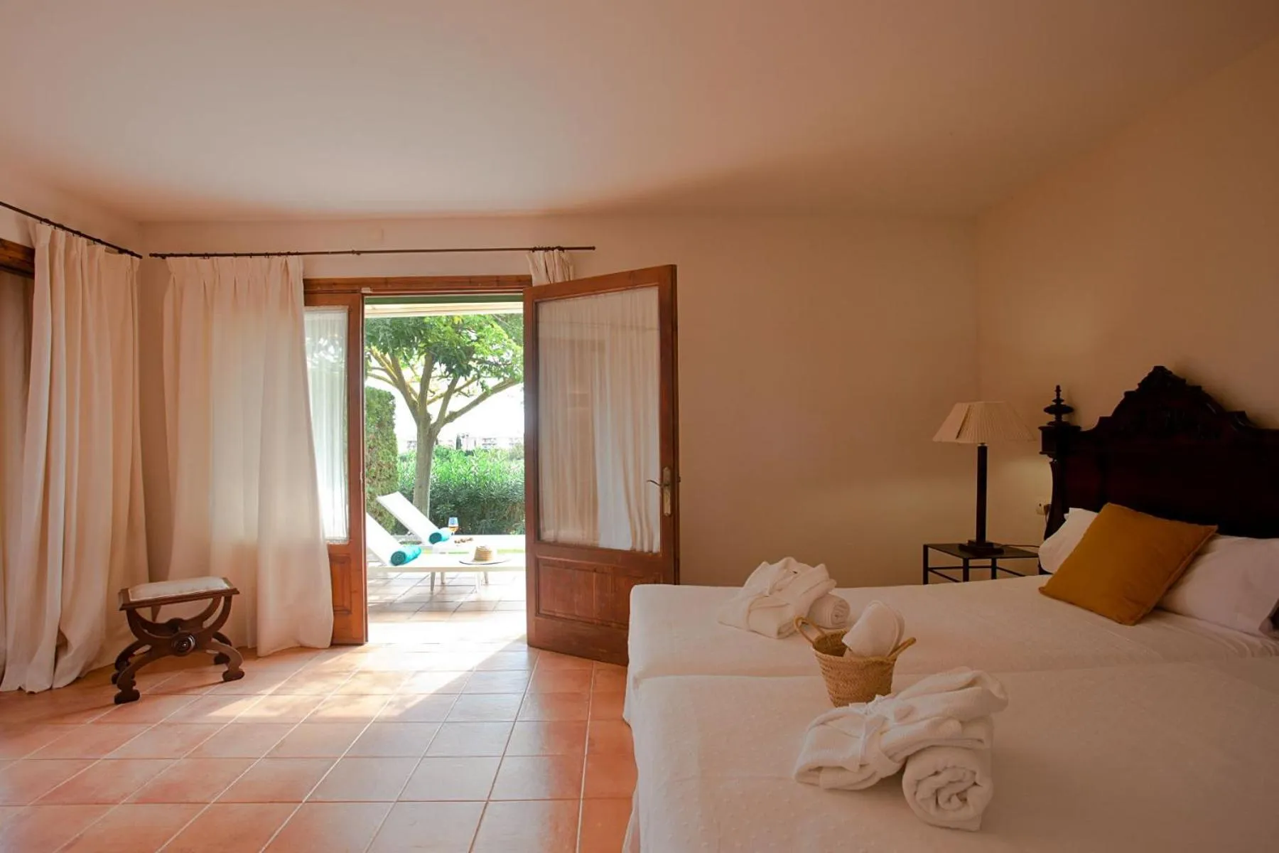 Bed in Son Corb Boutique Hotel