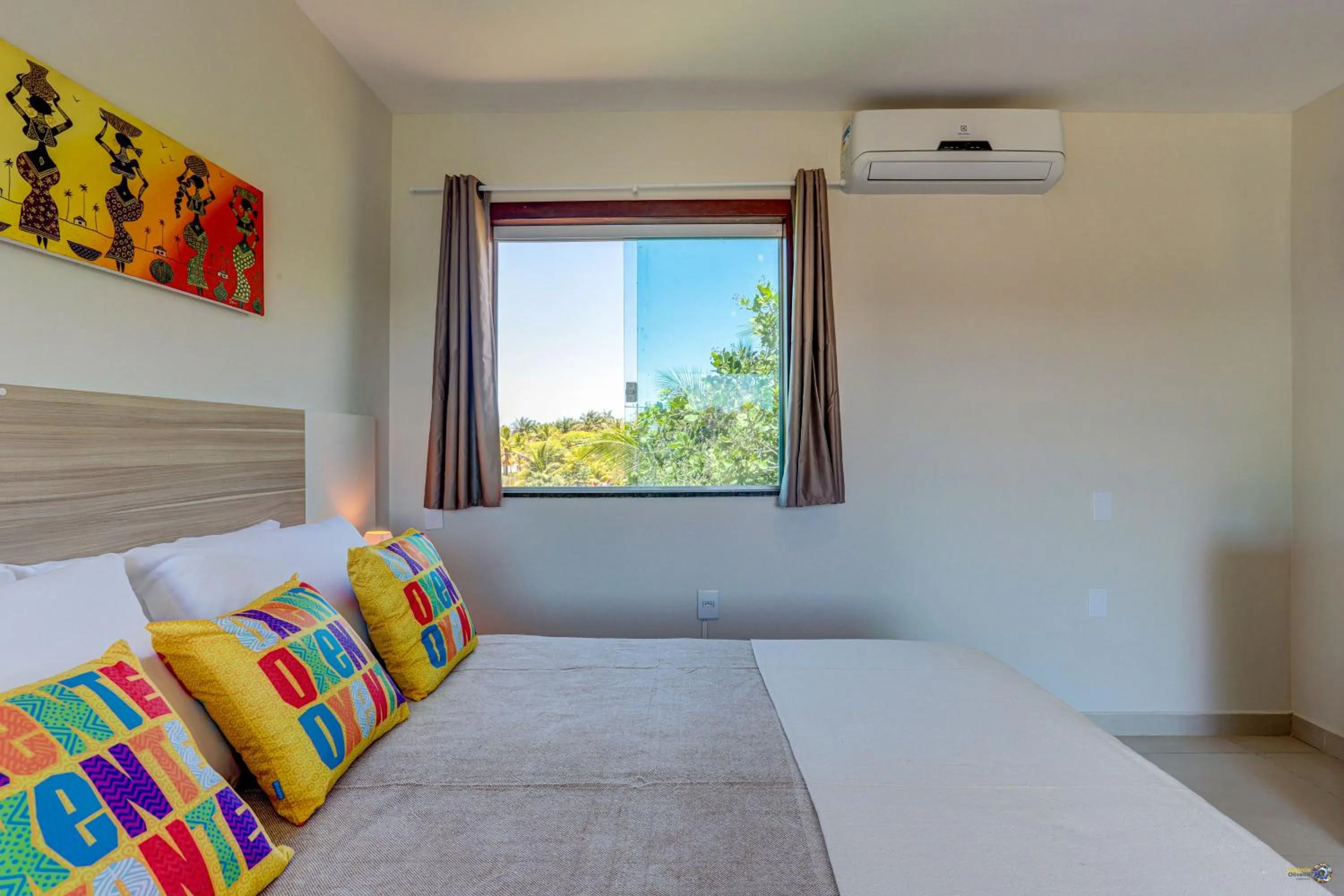 Bed in Pousada Céu & Mar de Taipu