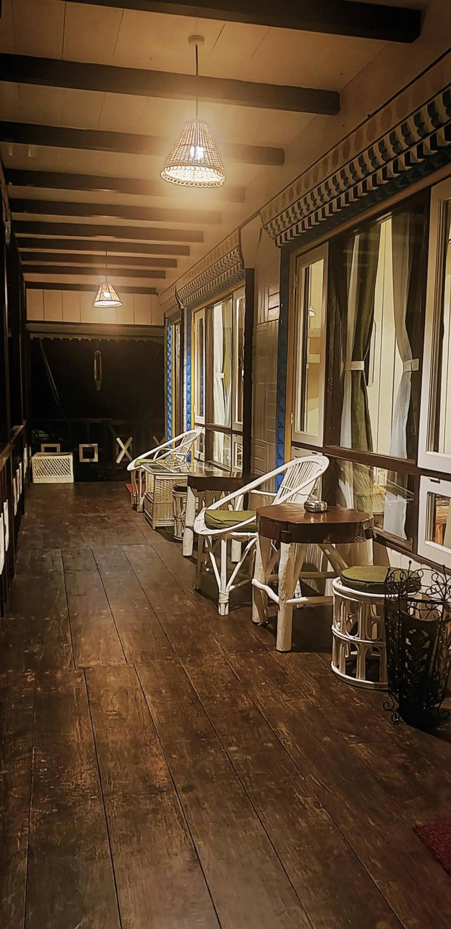 Seating area in The Nettle and Fern Farmstay