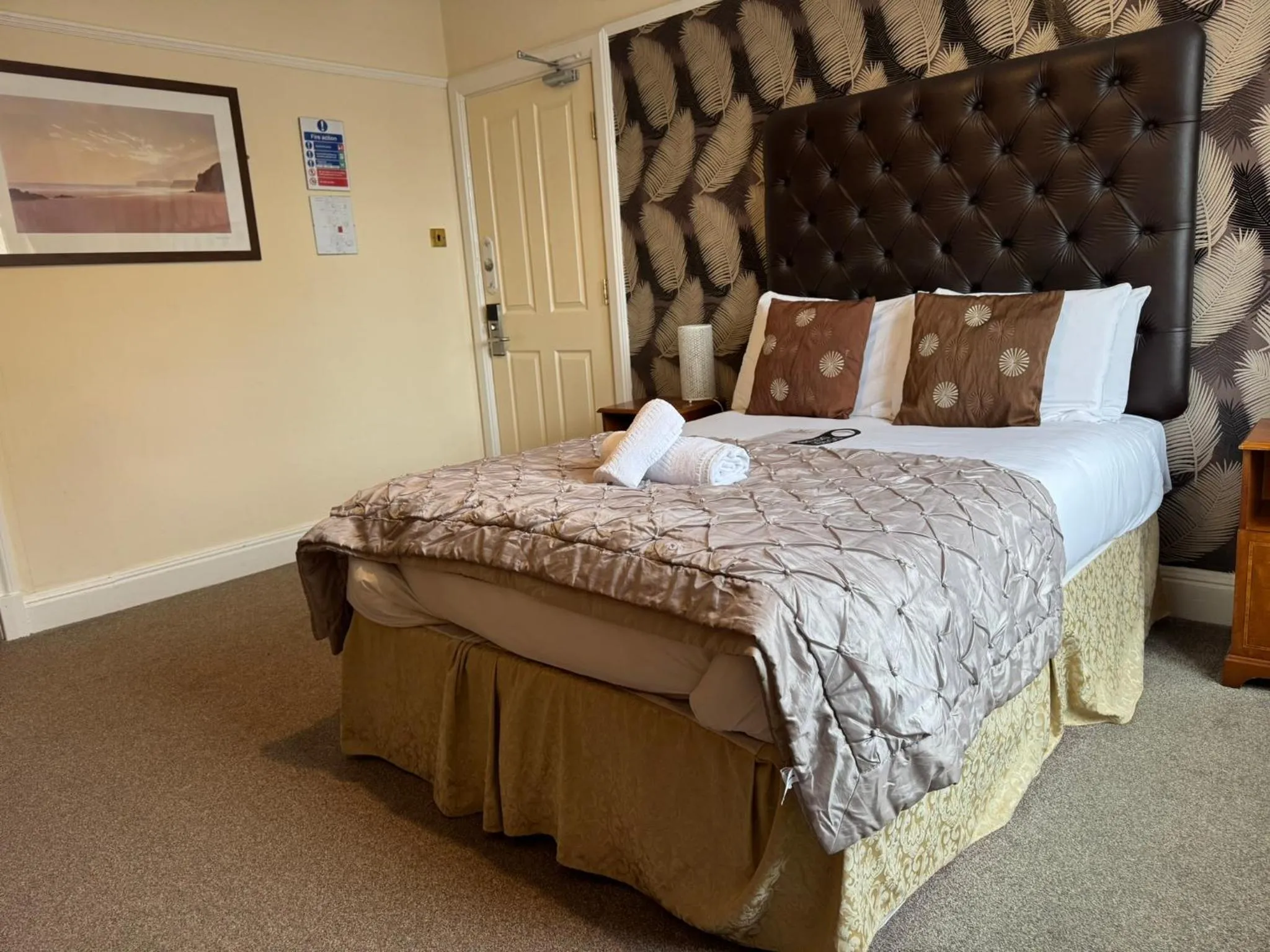 Bed in The Calder House Hotel