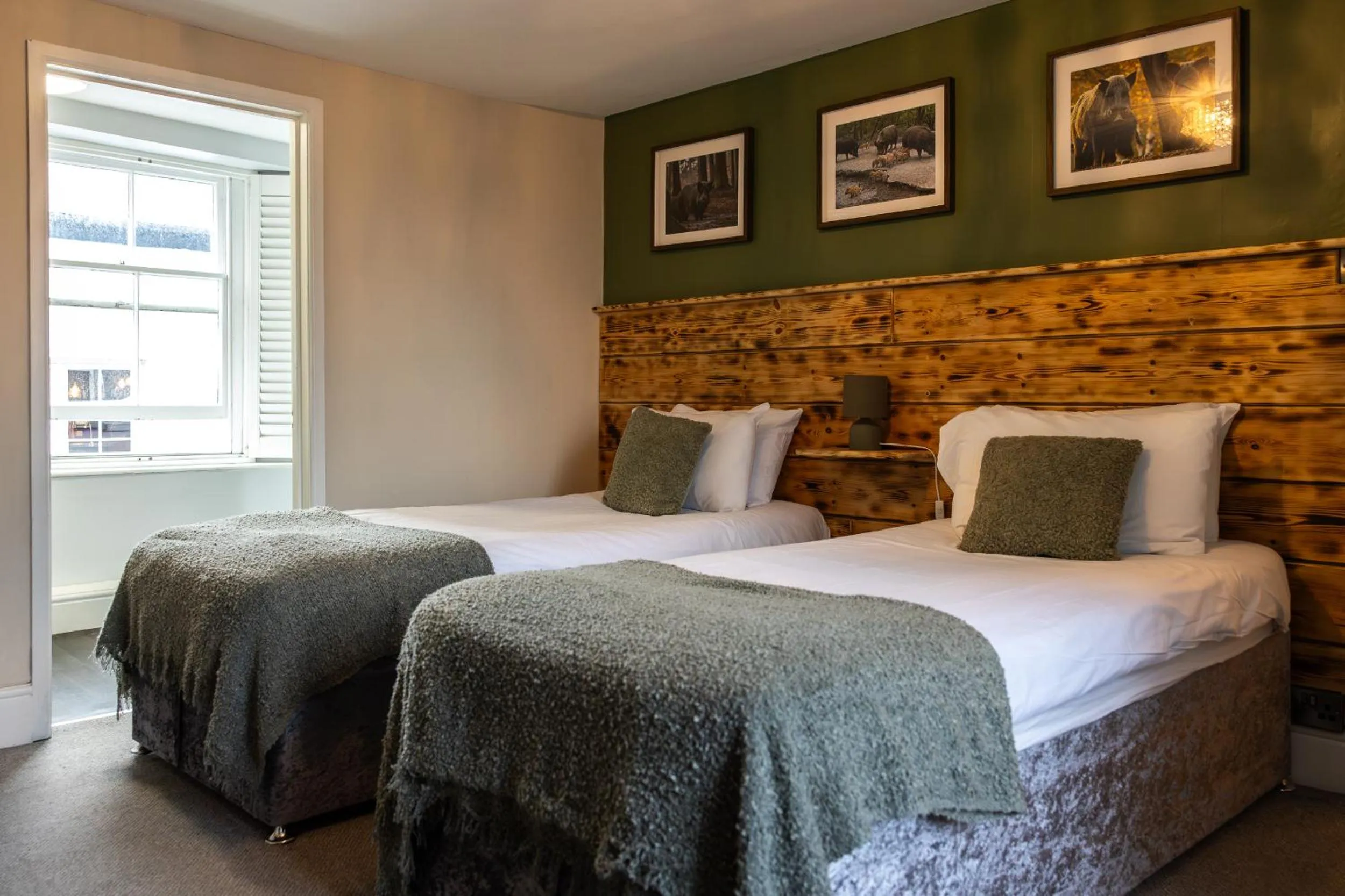 Bed in The First Hurdle Guest House