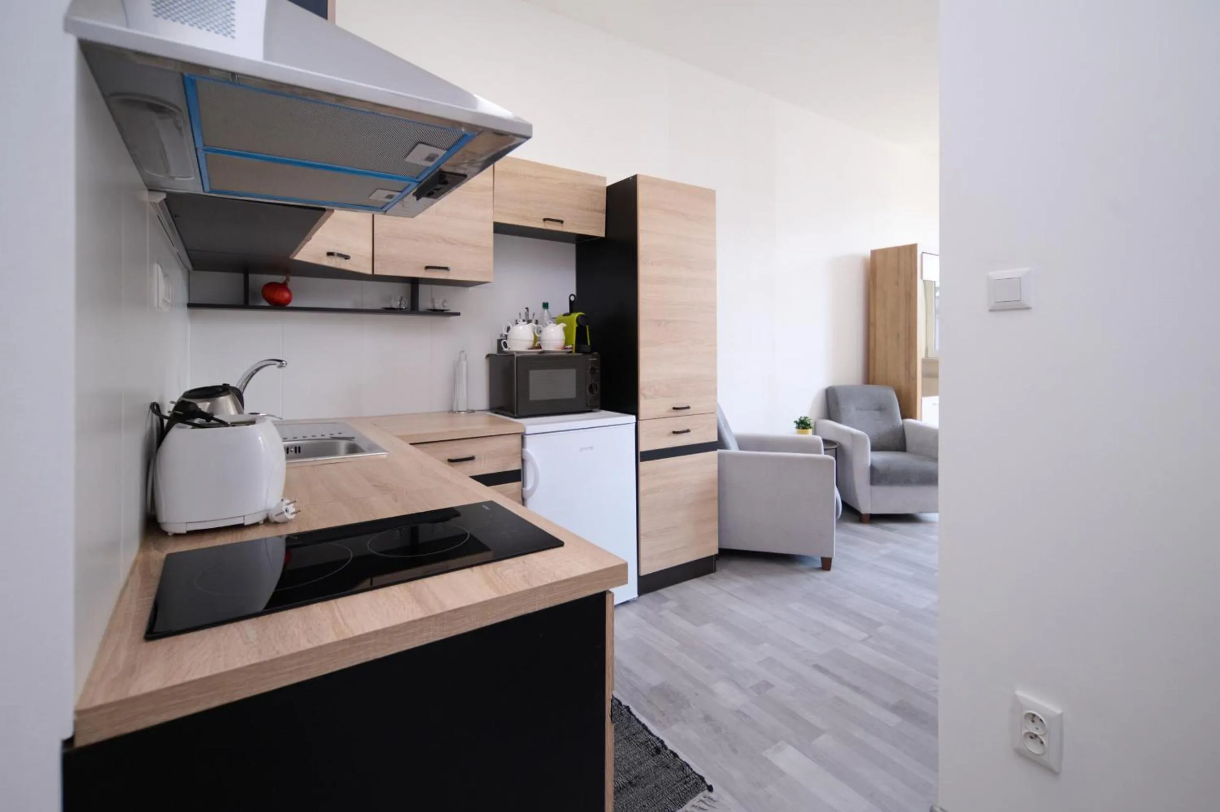 Kitchen or kitchenette in Central Apartments
