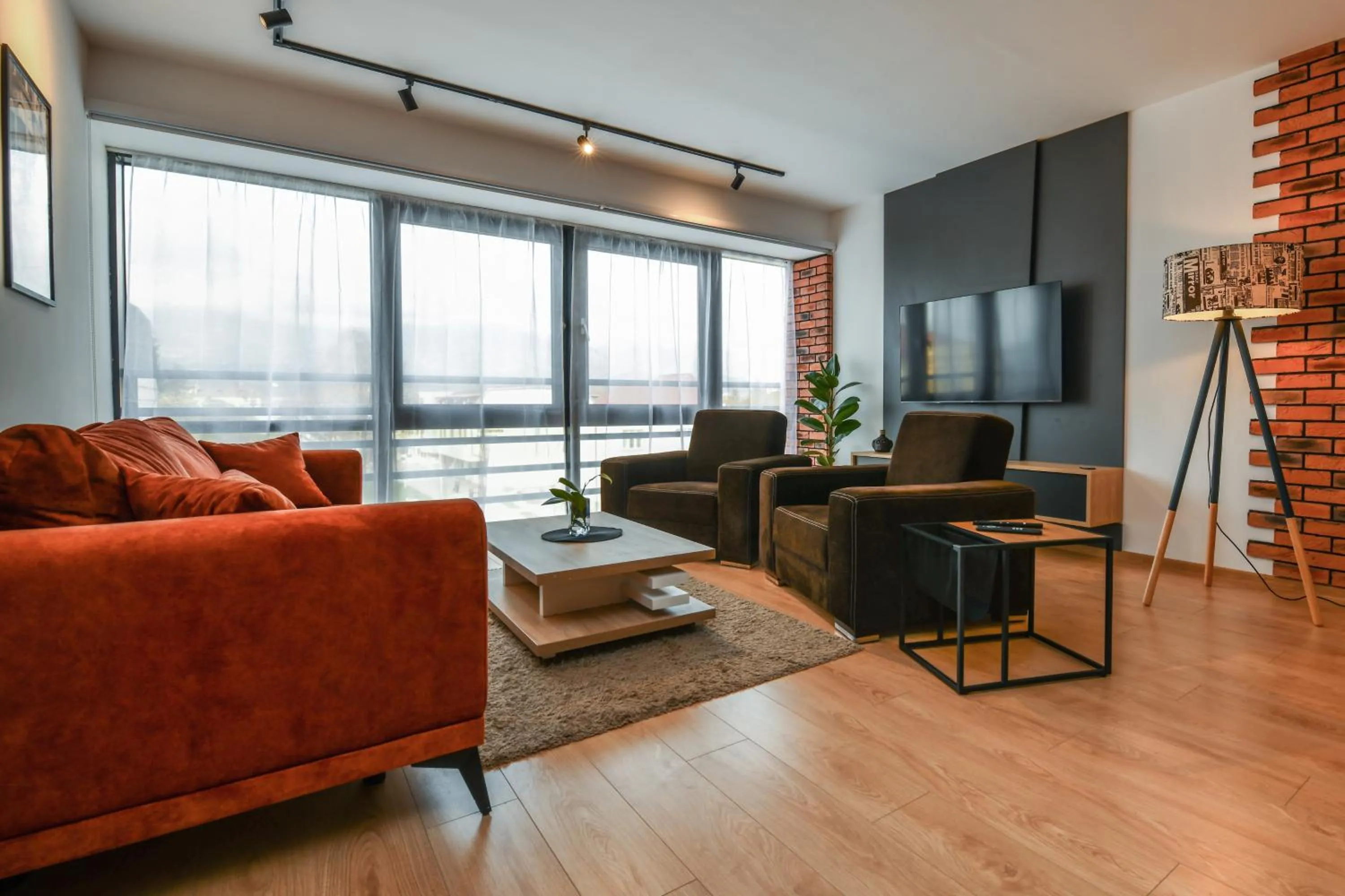 Communal lounge/ TV room in Central Apartments