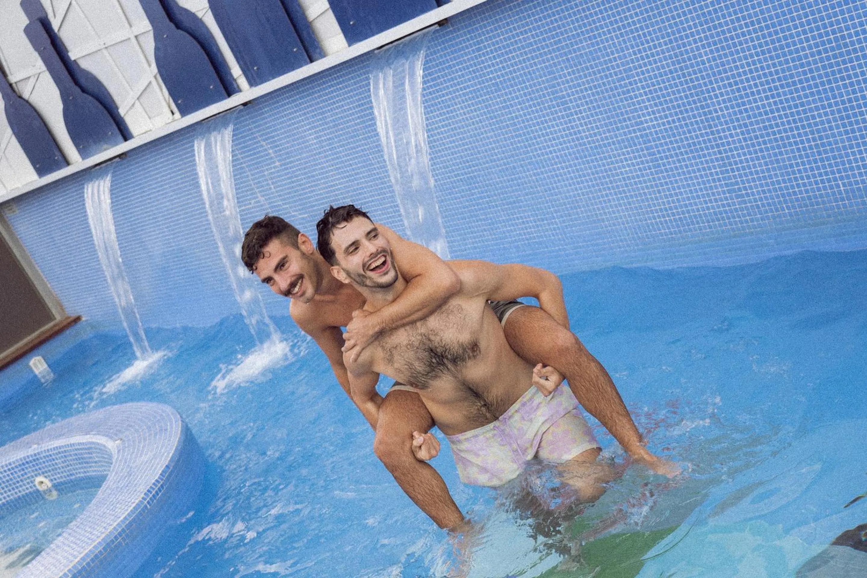 Swimming pool in Axel Hotel Barcelona - Adults Only