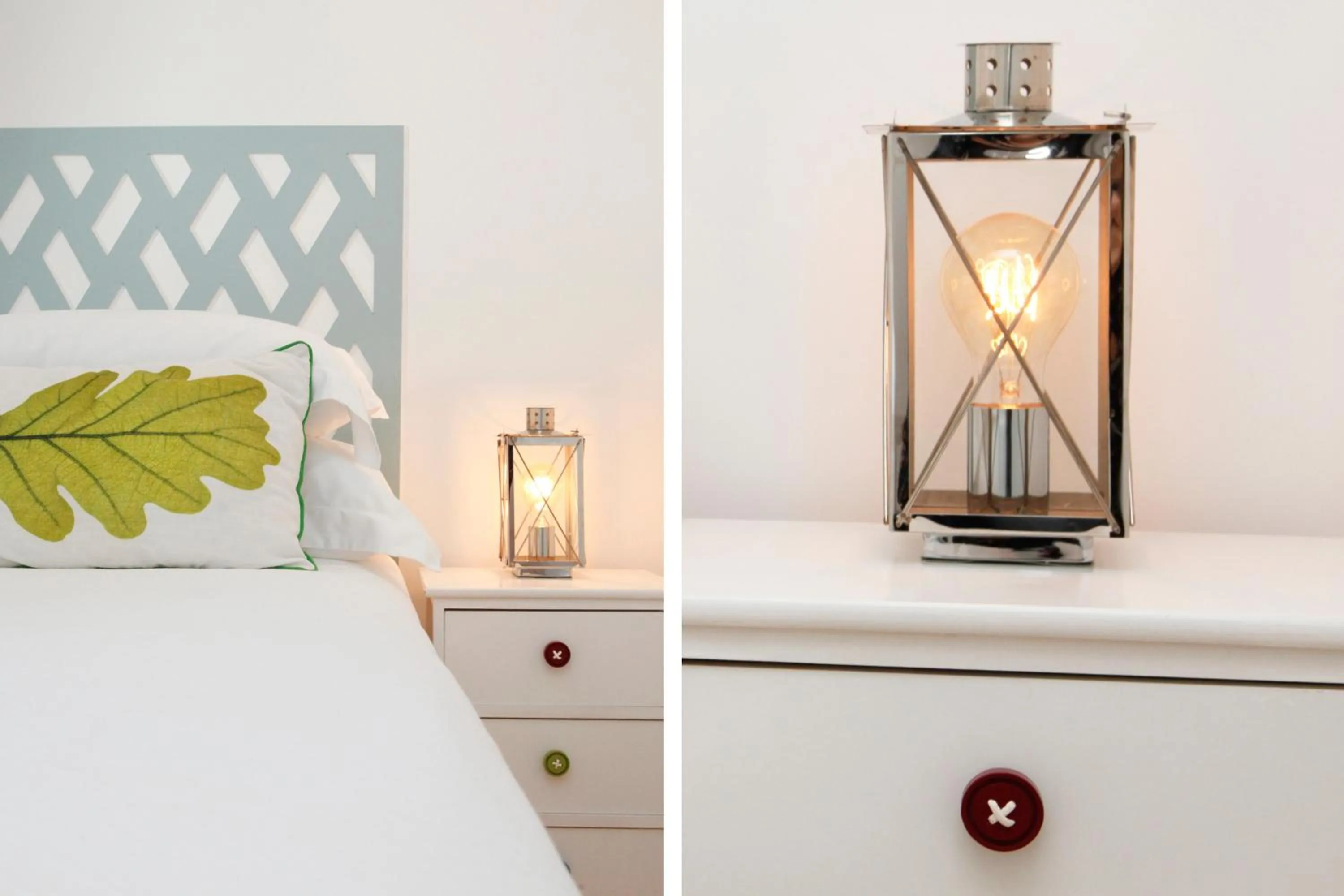 Decorative detail, Bed in Alfama Yellow House