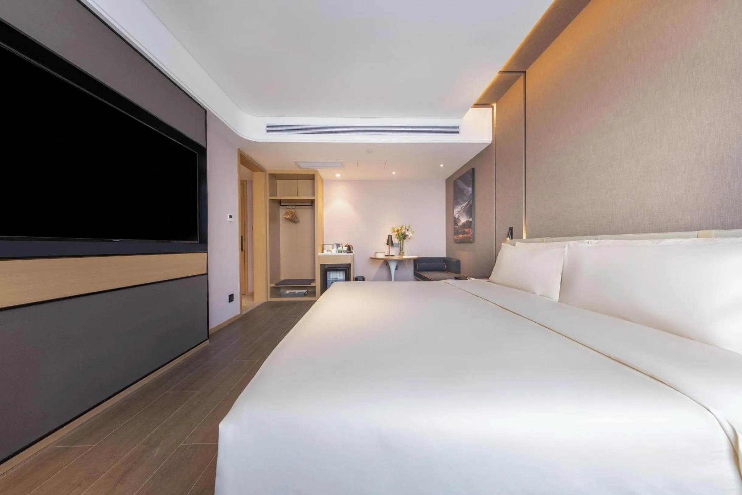 Bed in Atour Hotel Bohai International Plaza Binzhou