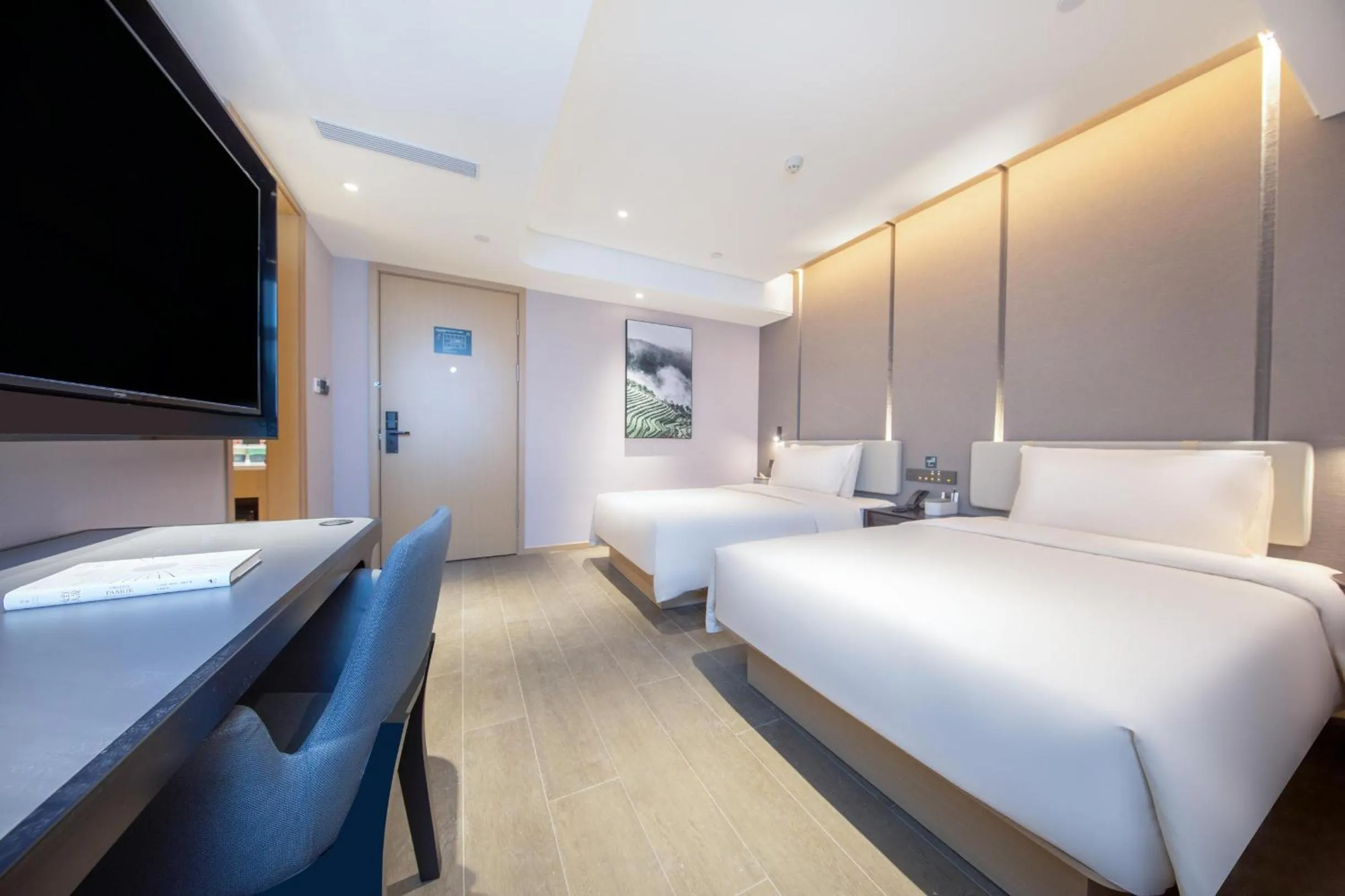 Bed in Atour Hotel Bohai International Plaza Binzhou