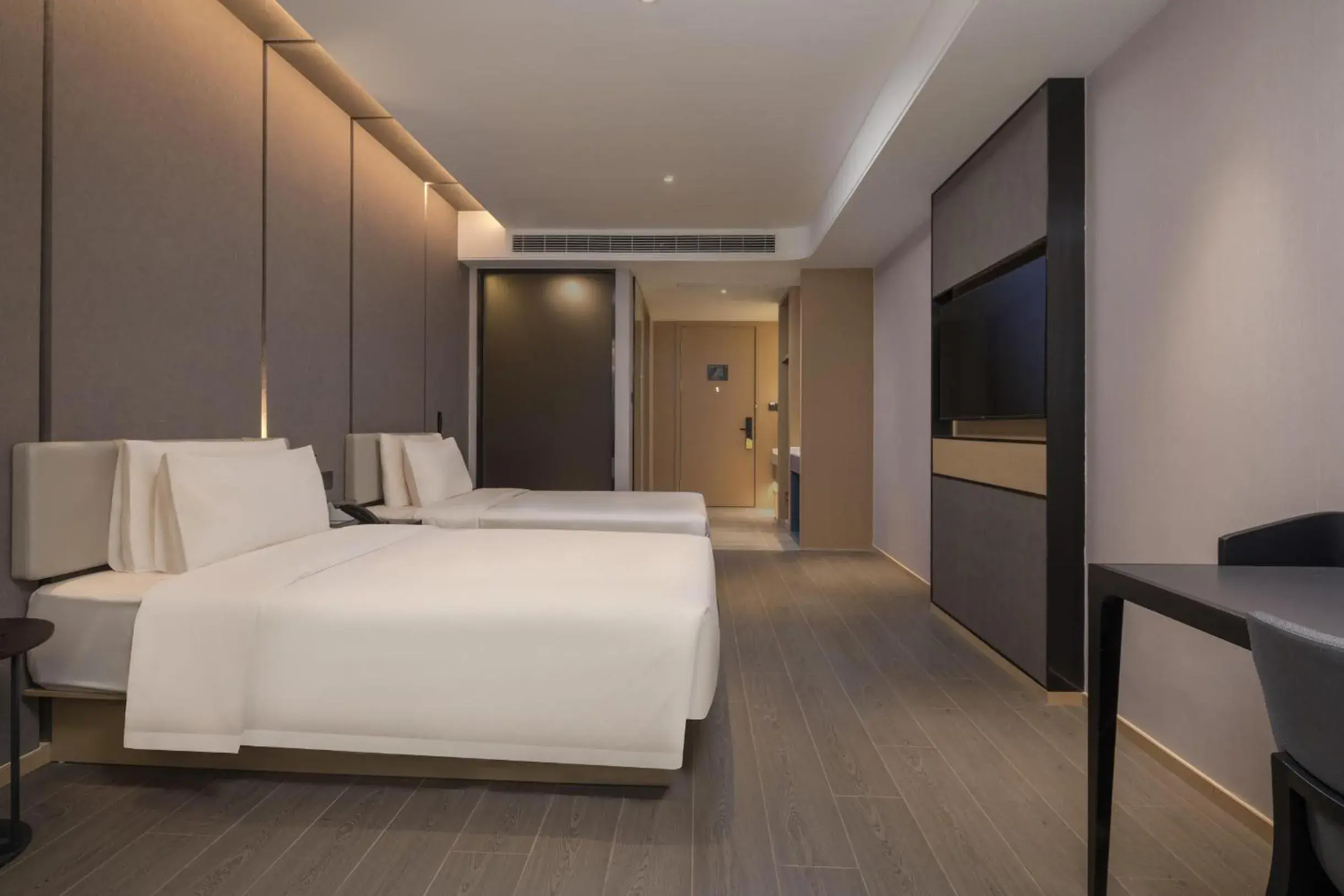 Bed in Atour Hotel Nantong Jinsha Bed in Atour Hotel Nantong Jinsha