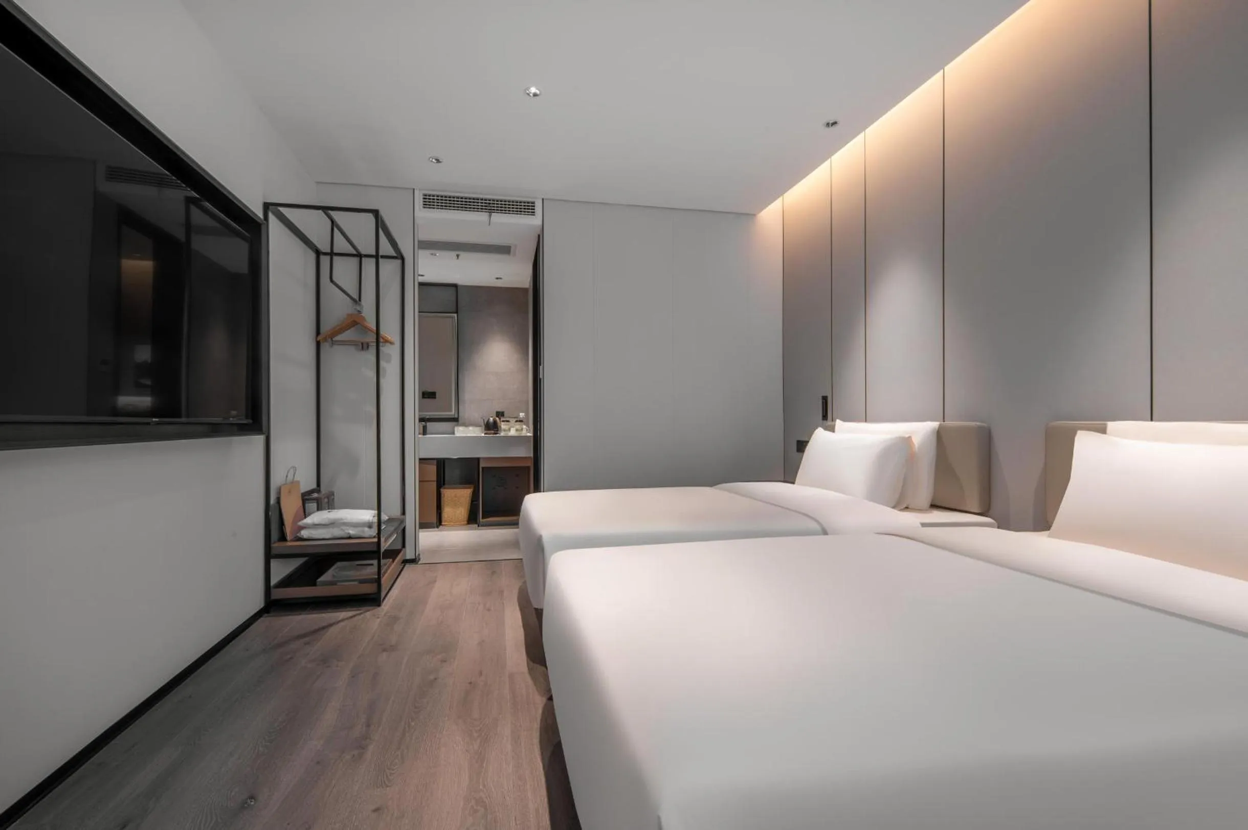 Bed in Atour Hotel Jiaojiang Taizhou