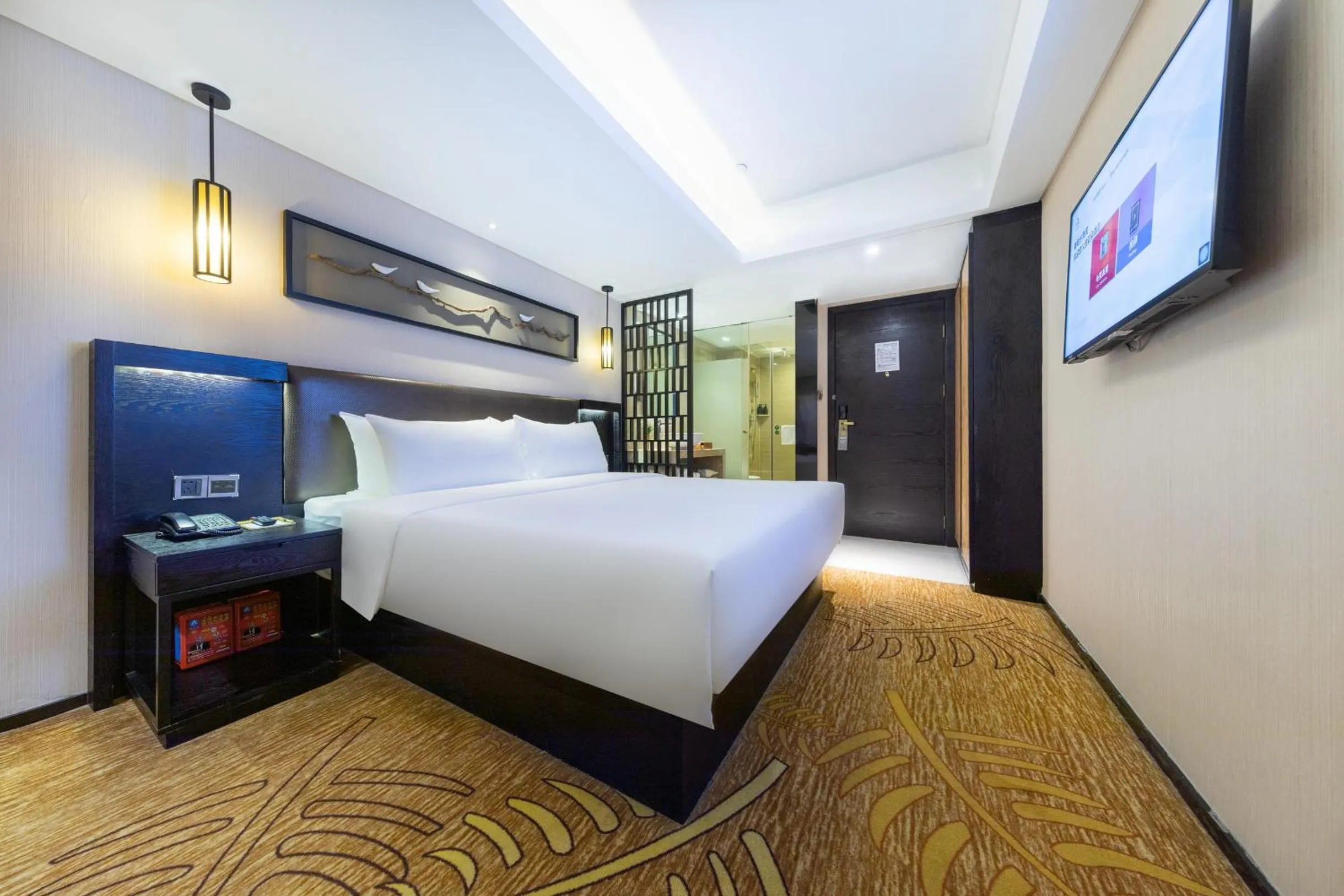 Bed in Atour X Hotel Shenzhen Luohu Dongmen Pedestrian Street