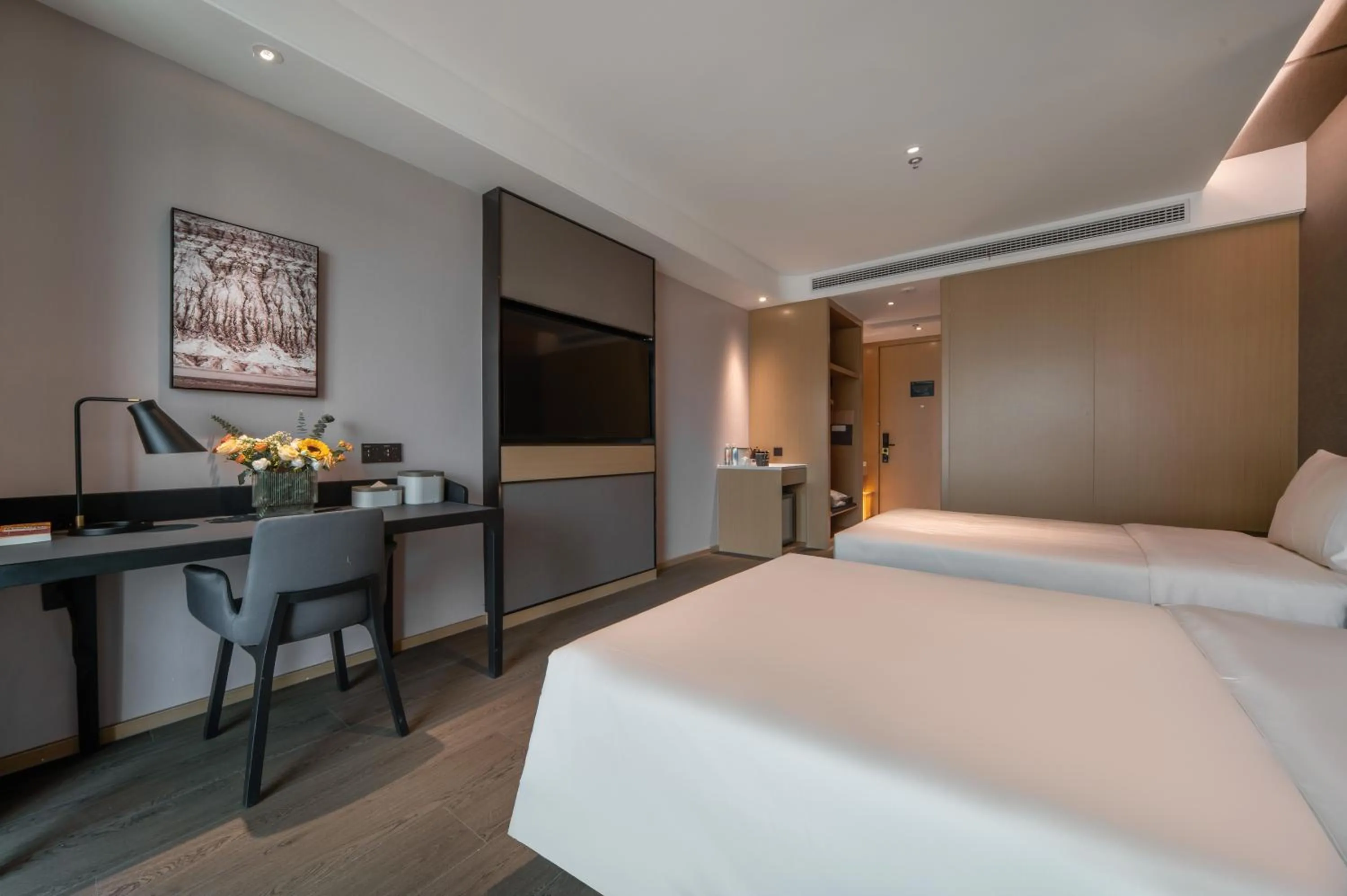 Bed in Atour Hotel Wuxi New District Nanchan Temple Scenic Area