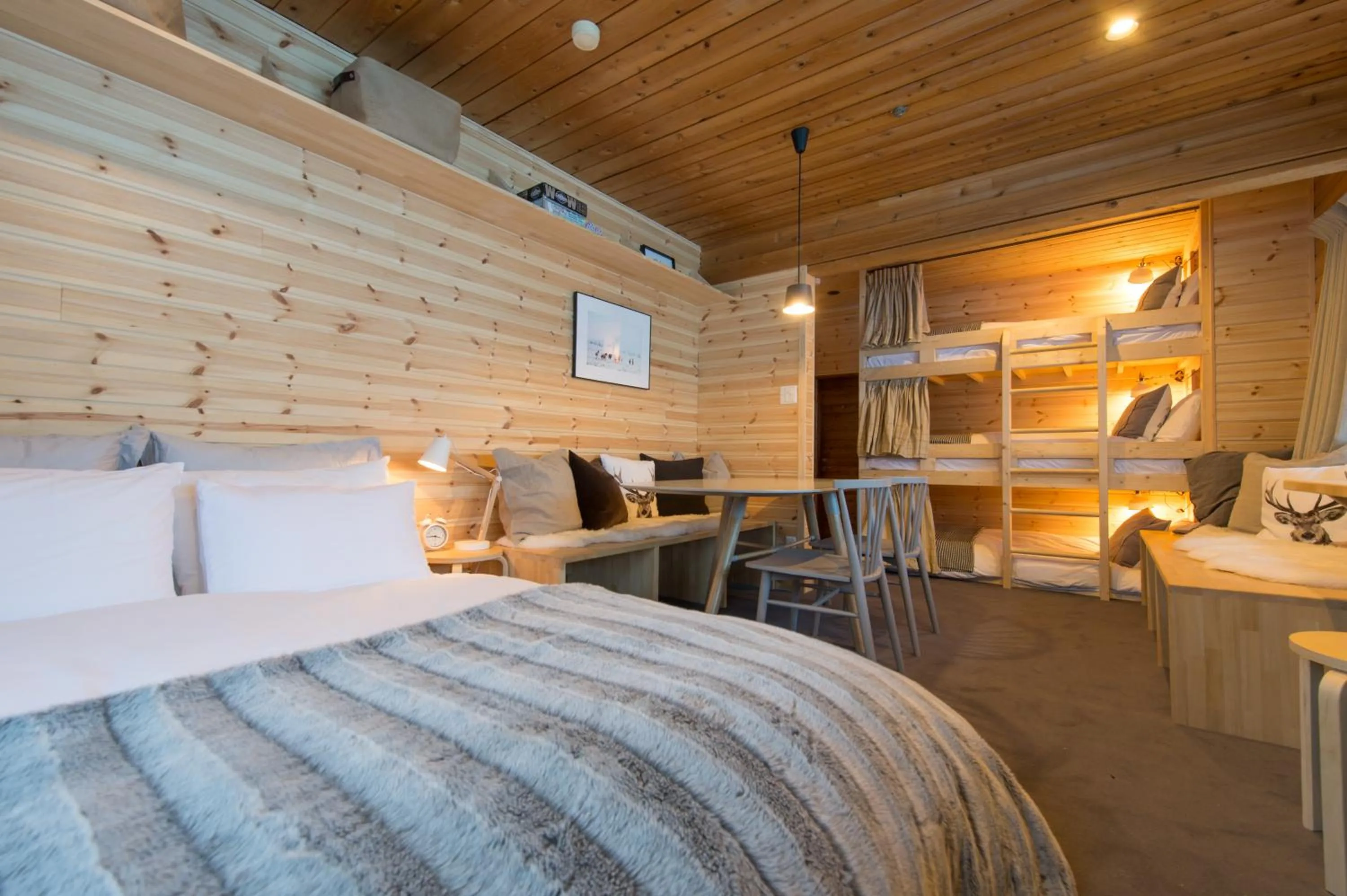 Photo of the whole room, Bed in Moiwa Lodge