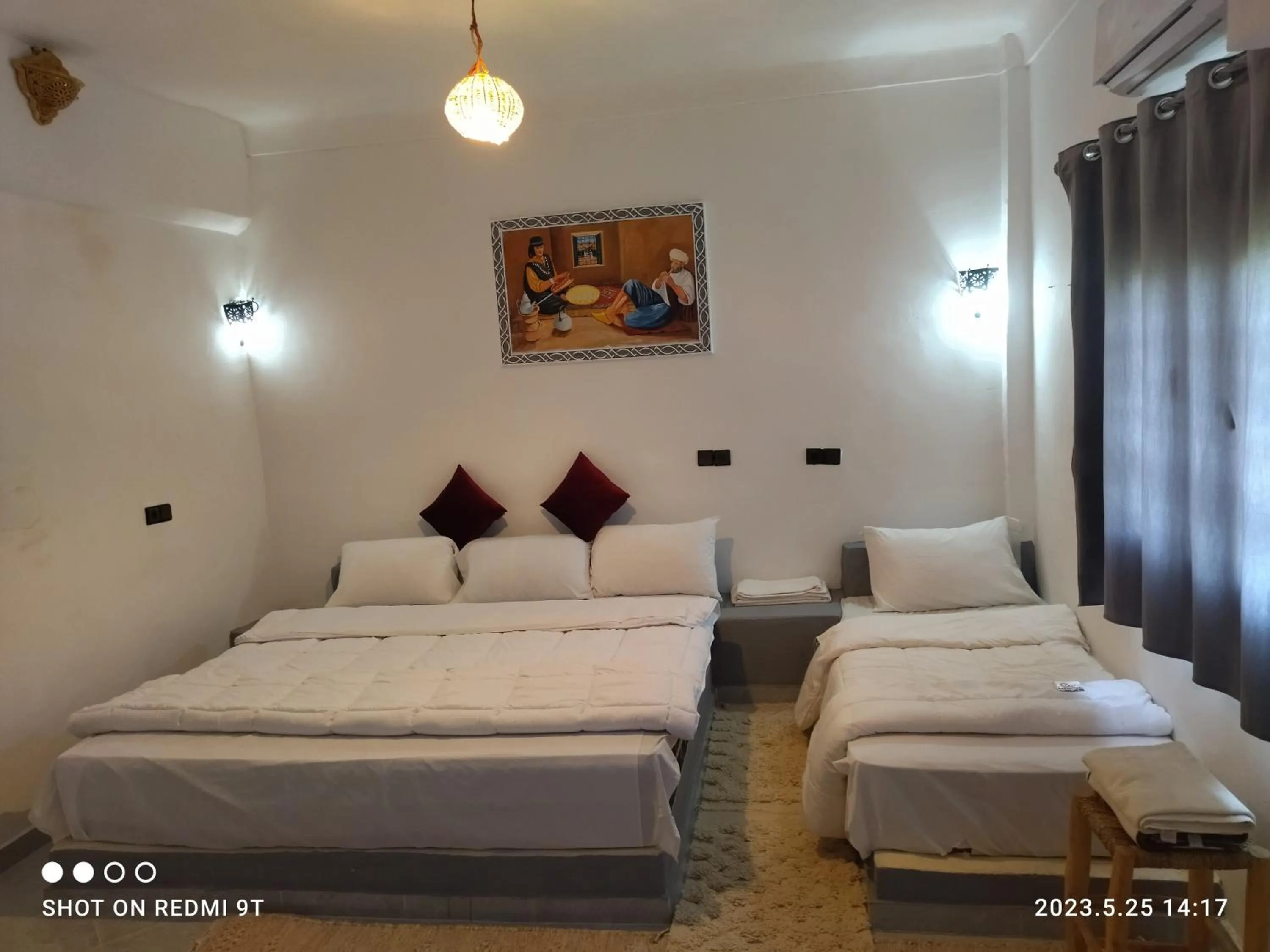 Bed in Hotel Cascades Dades