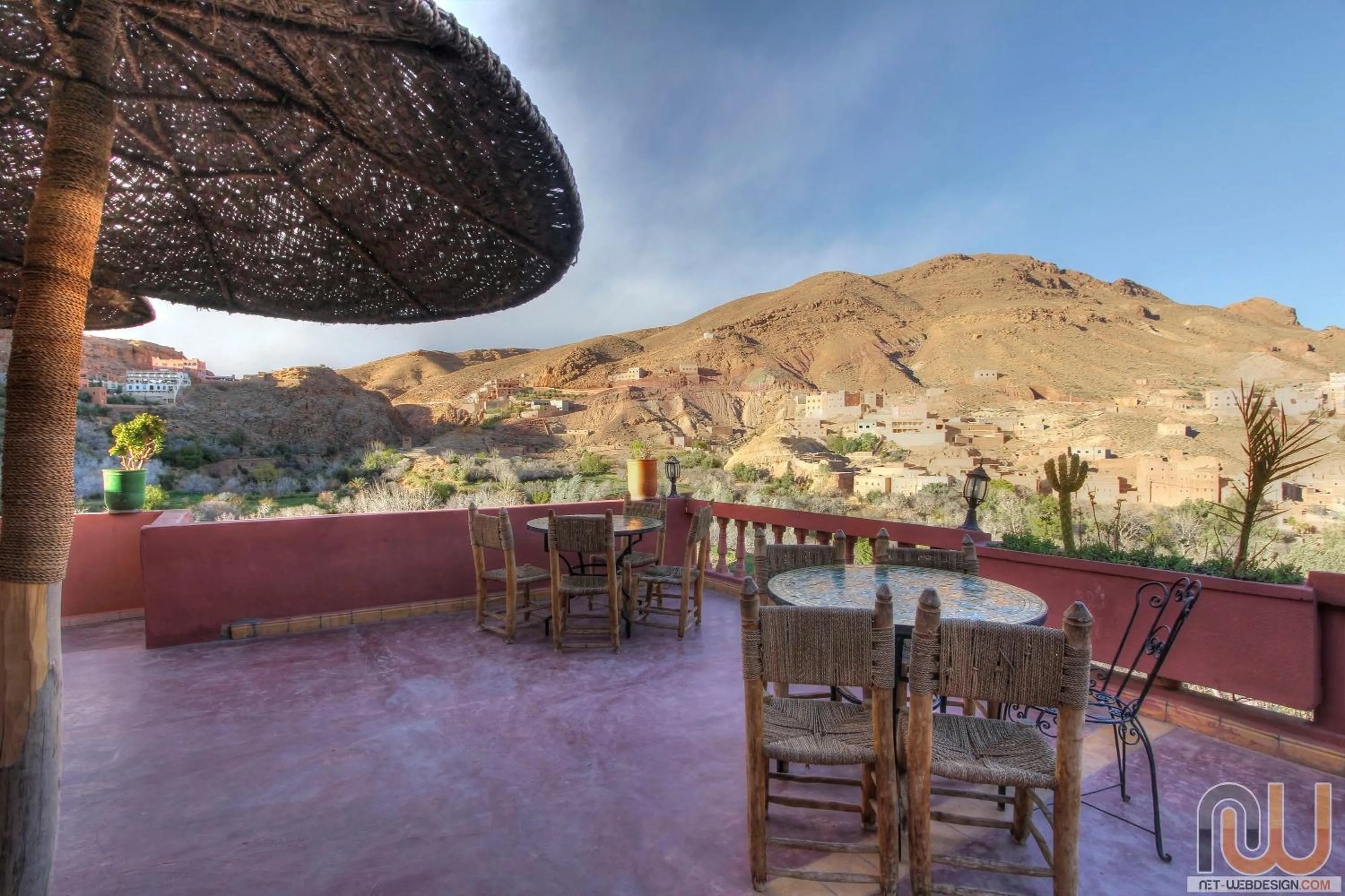Balcony/Terrace in Hotel Cascades Dades