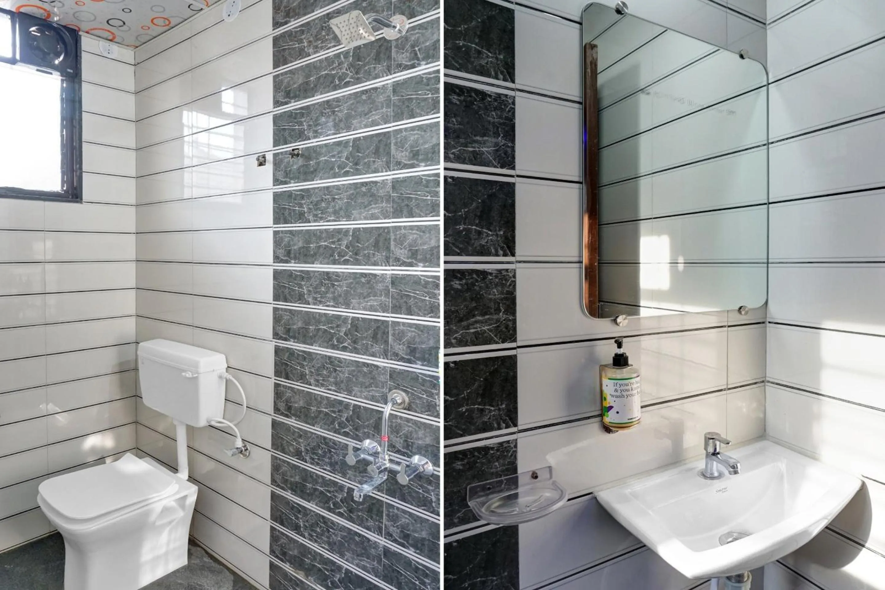 Bathroom in Super Collection O Eon Inn Near Pune Airport