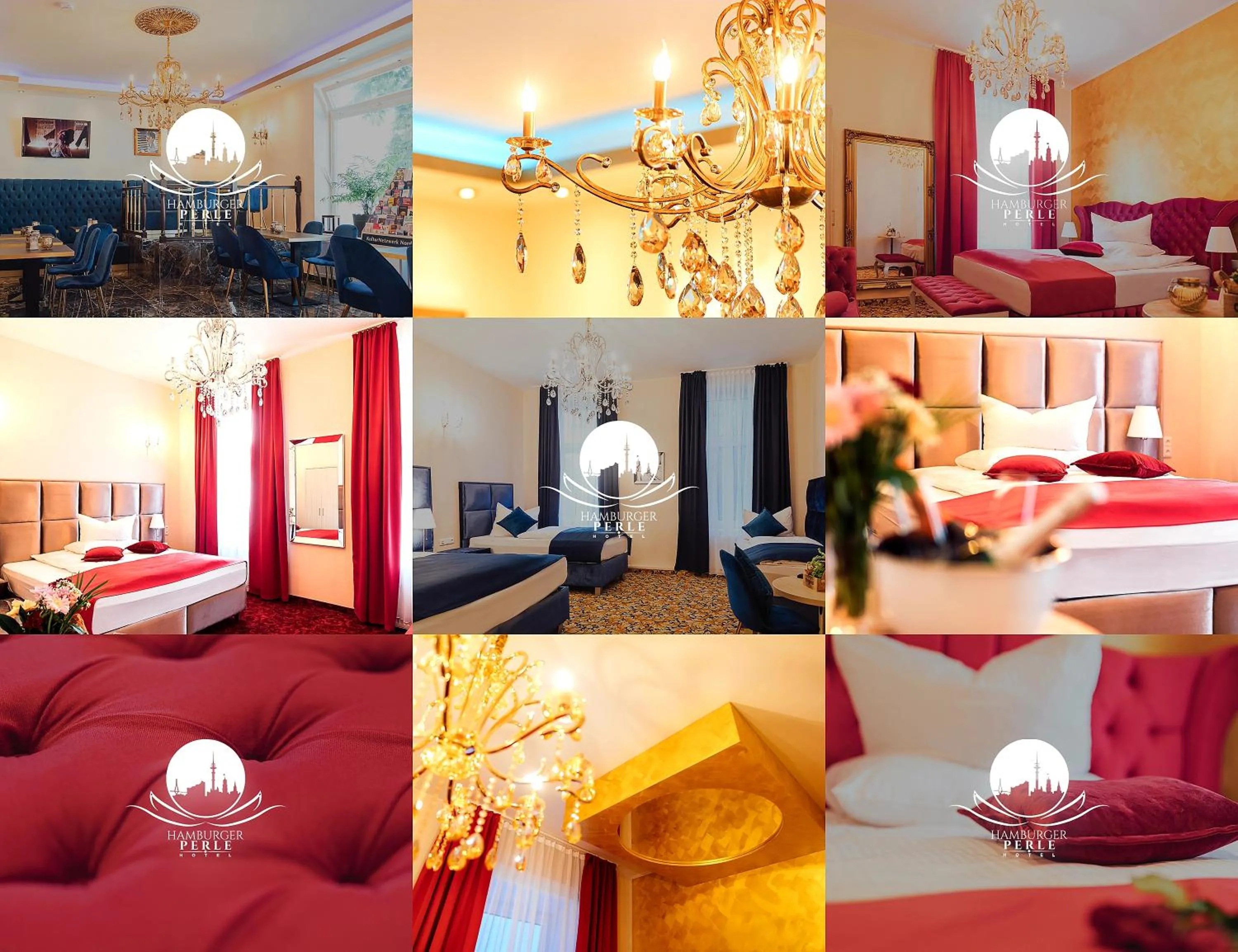 Bed in Hotel Hamburger Perle