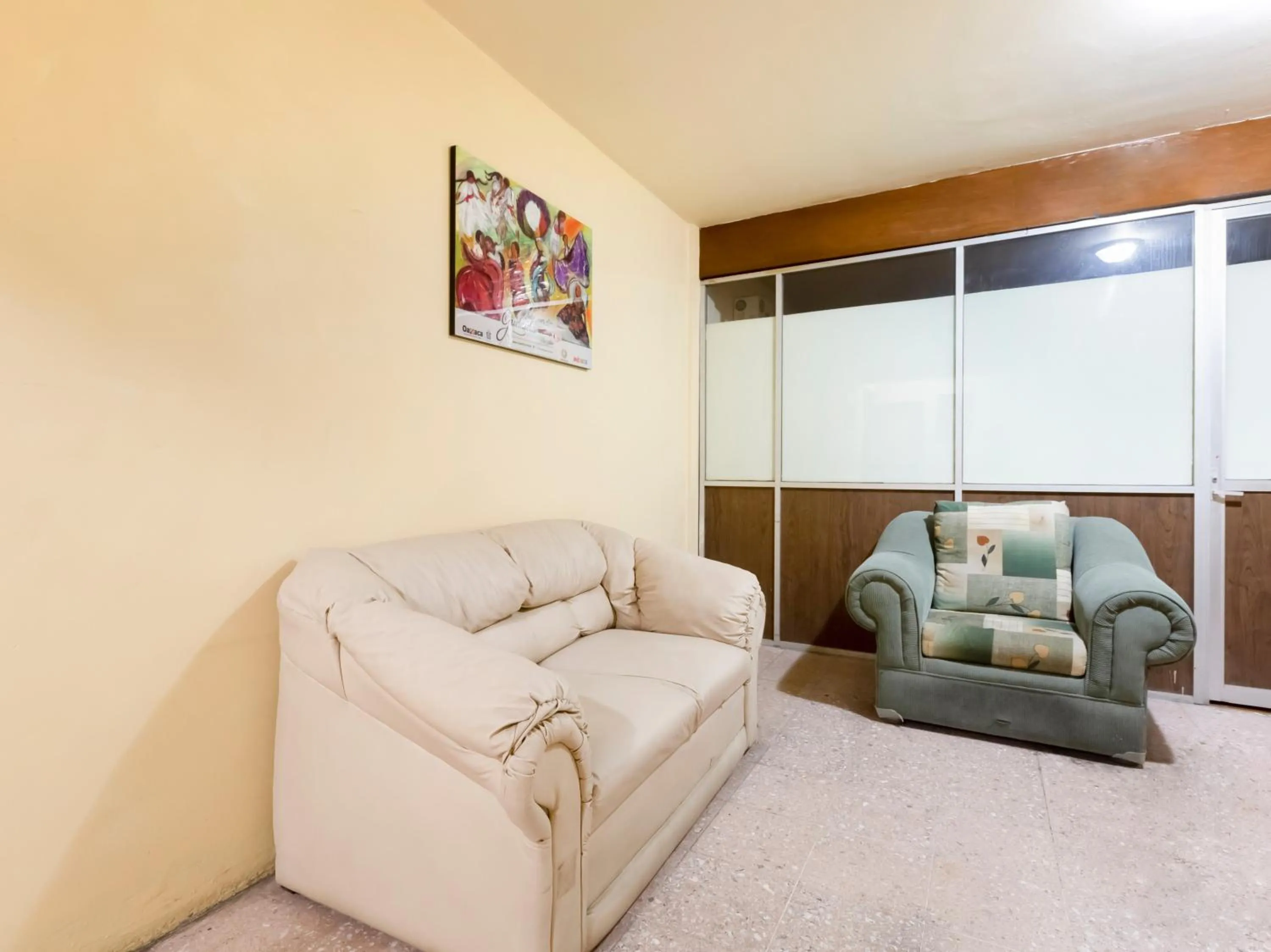 Seating area in Hotel Esperanza, Oaxaca Centro