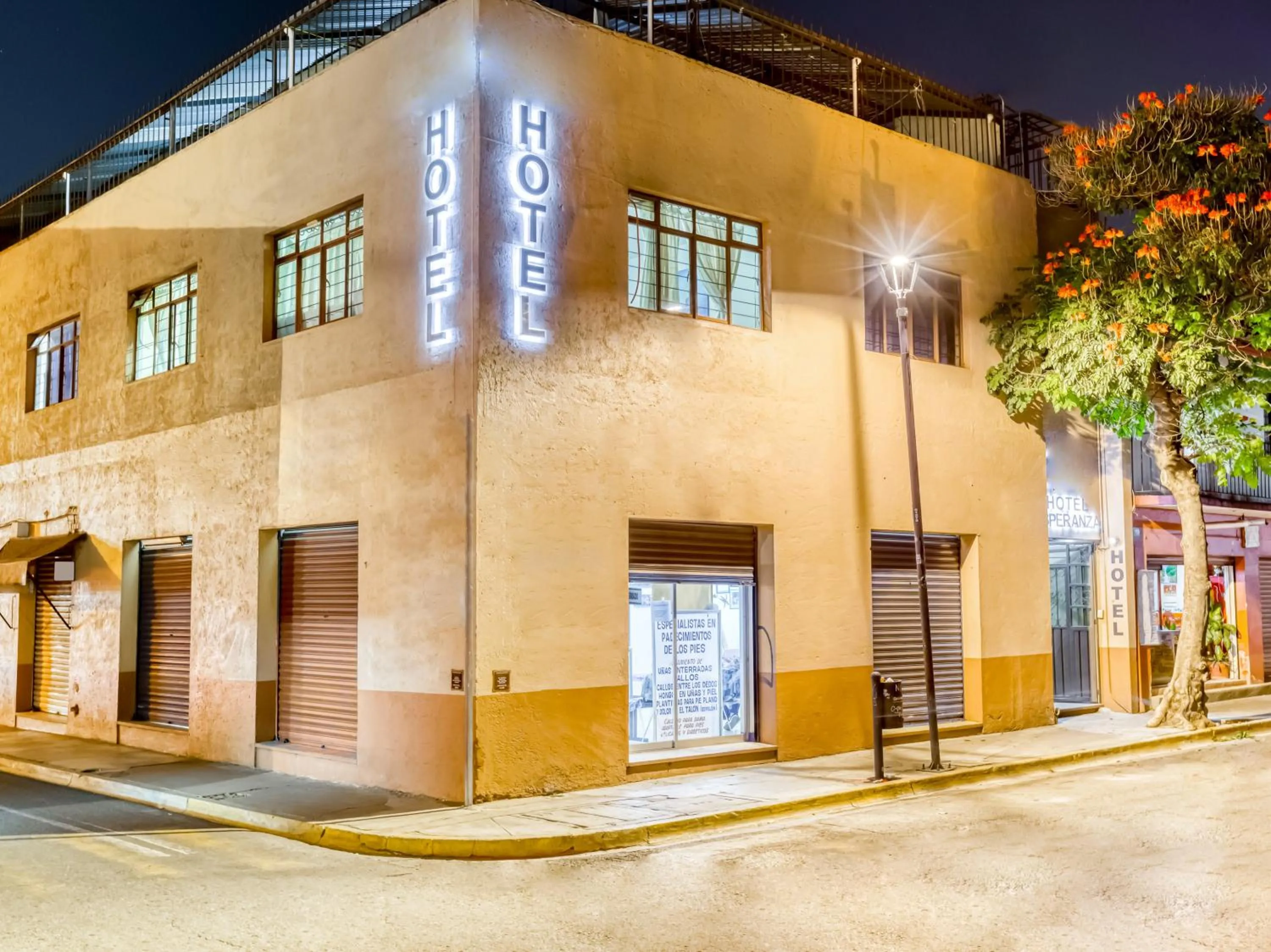Facade/entrance in Hotel Esperanza, Oaxaca Centro