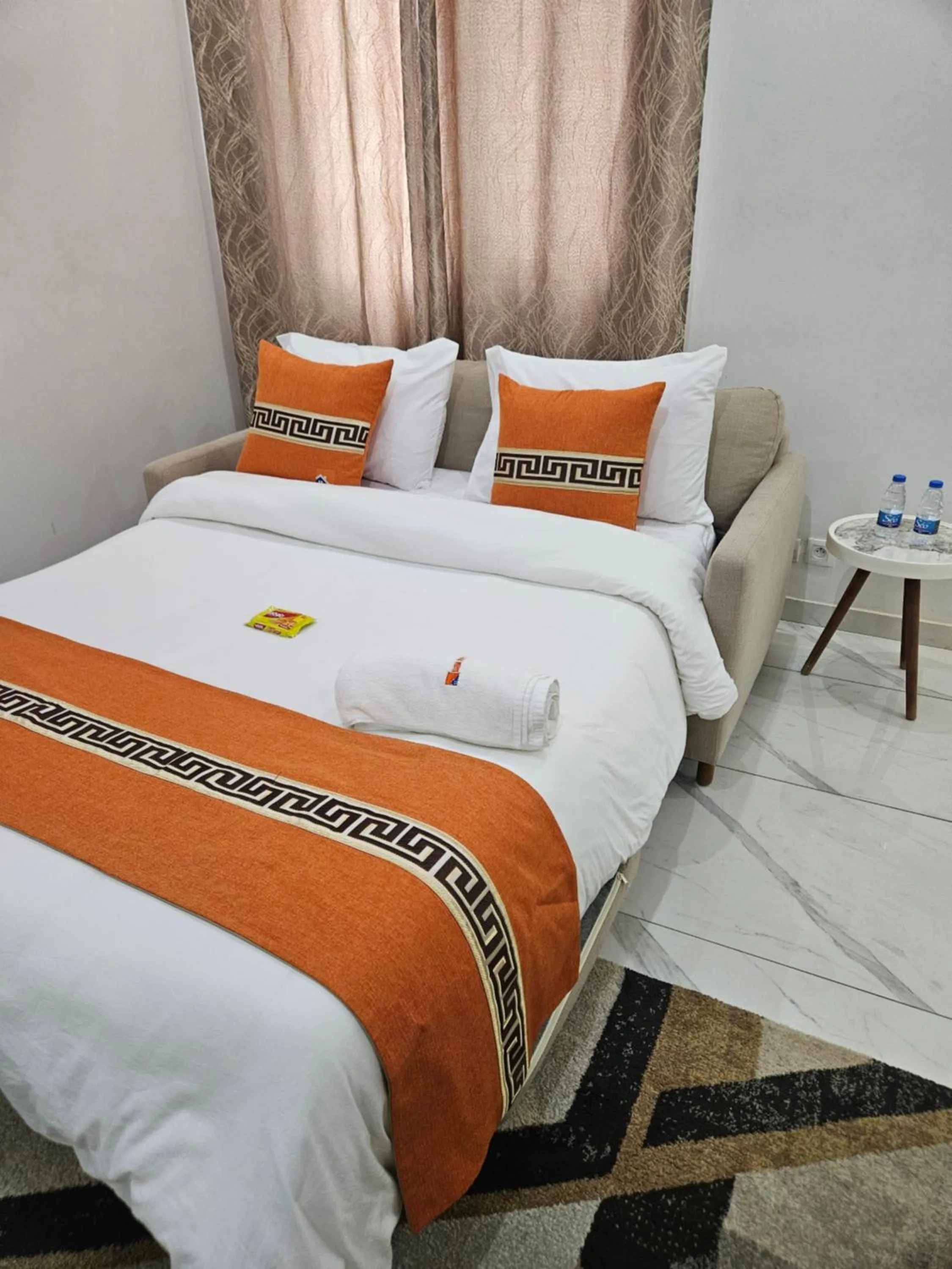 Bed in MARINA APPART Hôtel