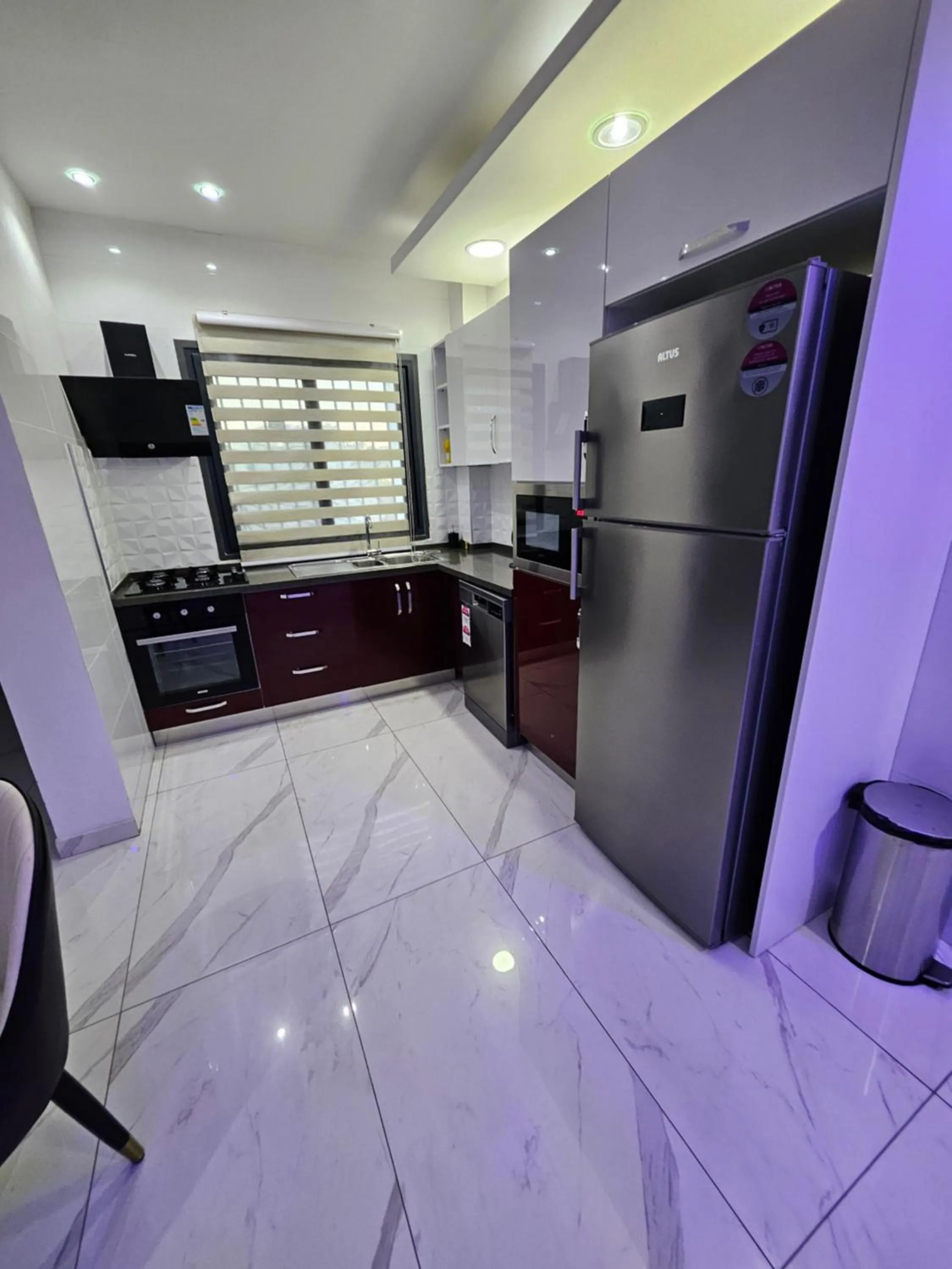 Kitchen or kitchenette in MARINA APPART Hôtel