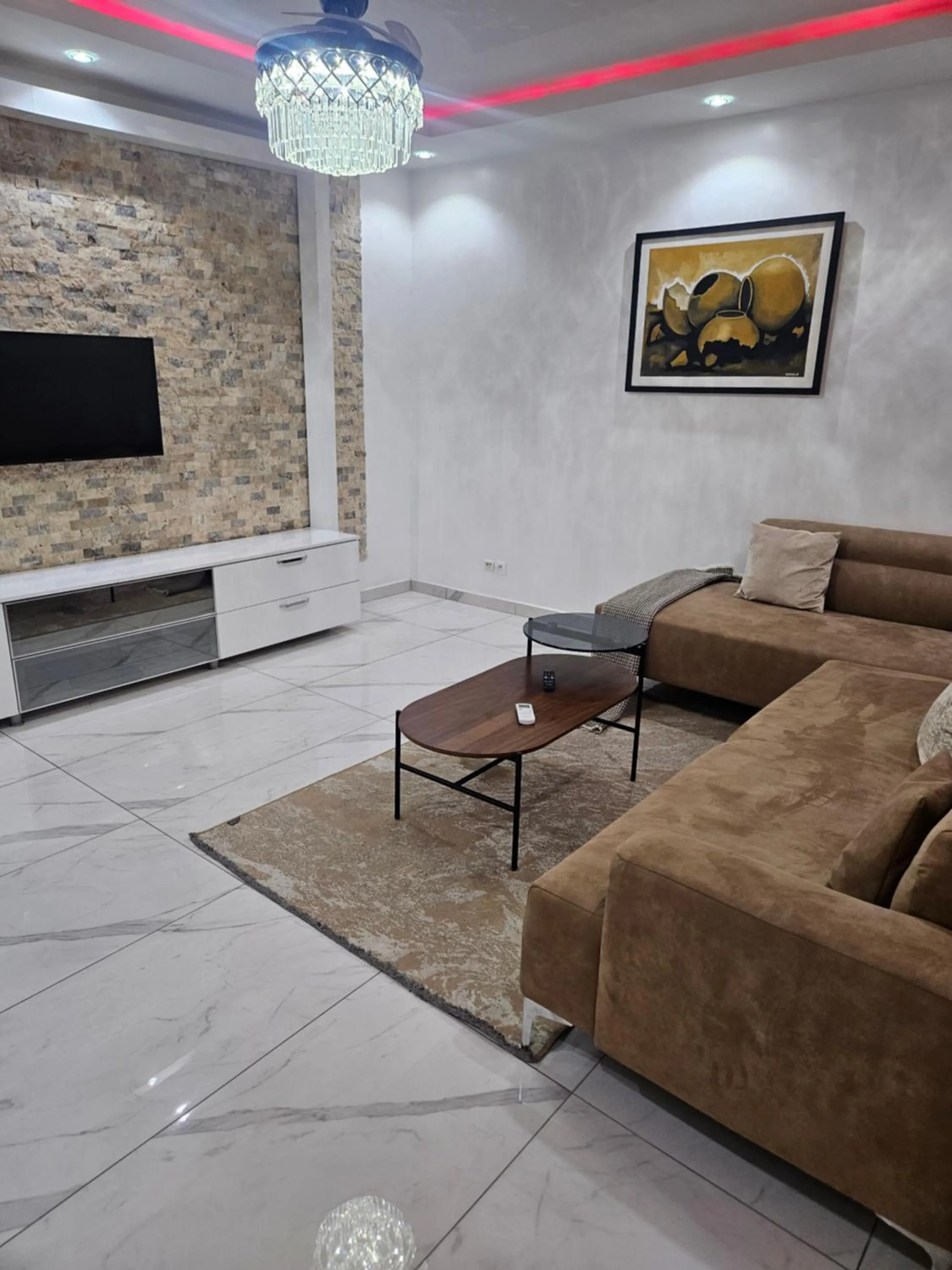 Living room in MARINA APPART Hôtel