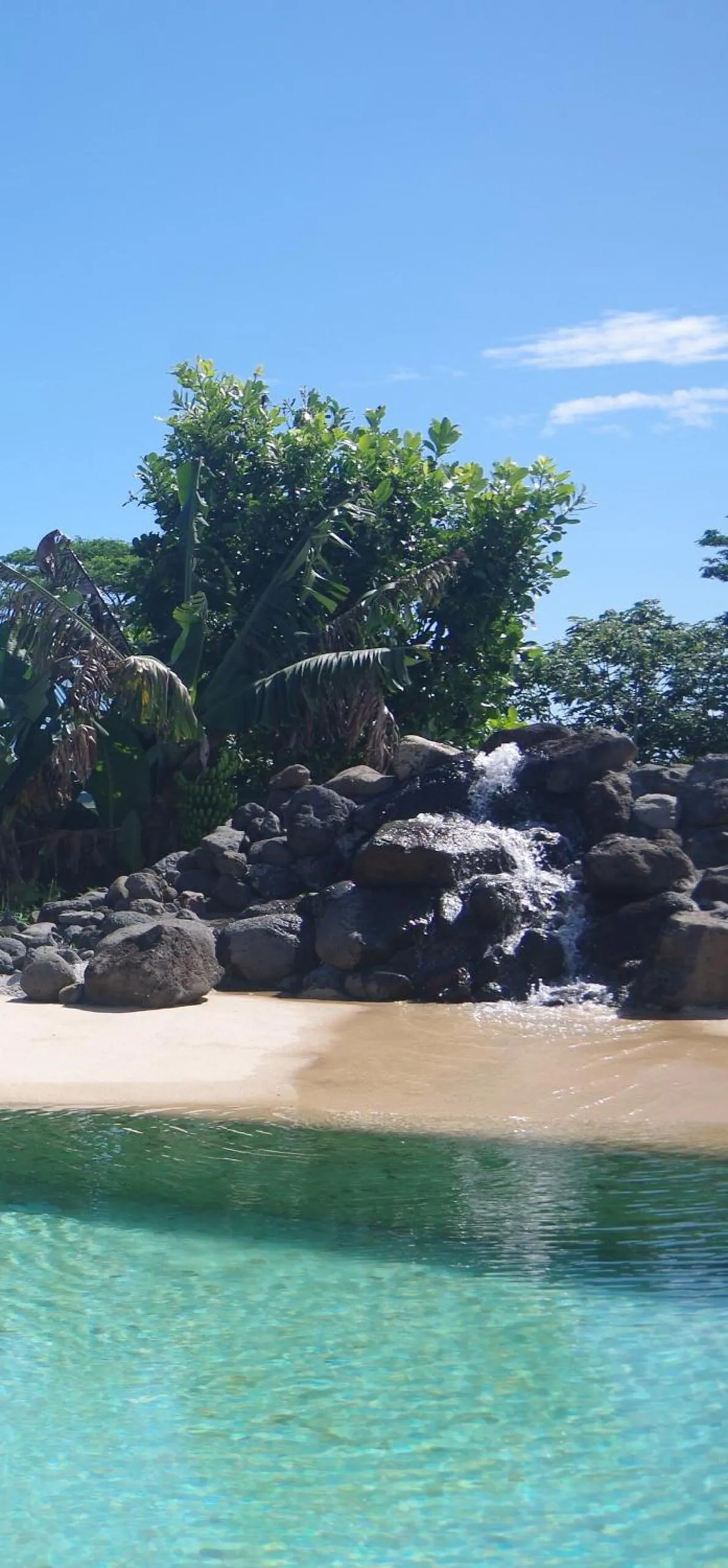Pool view in Vai Iti Lodge