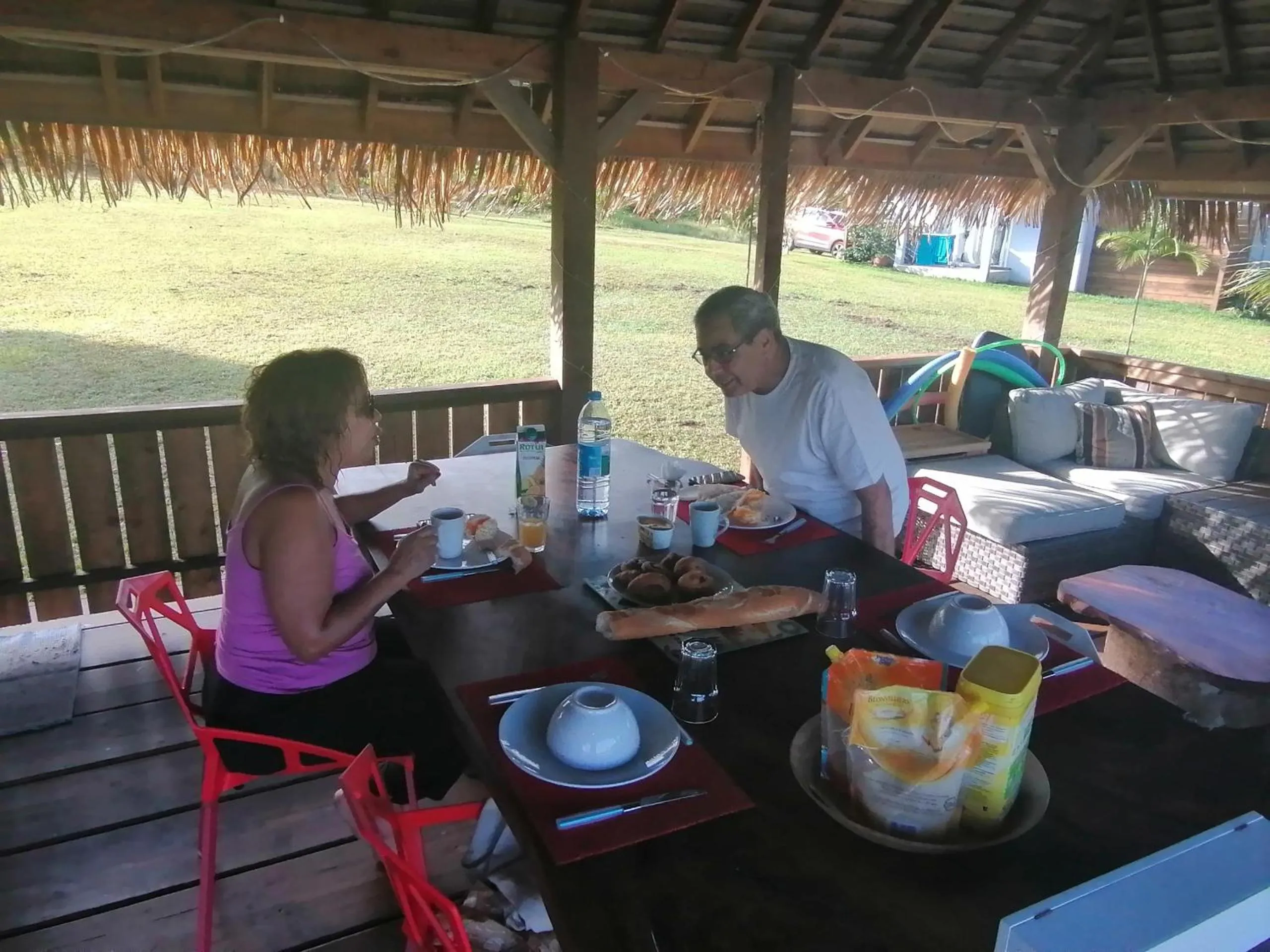 Breakfast in Vai Iti Lodge