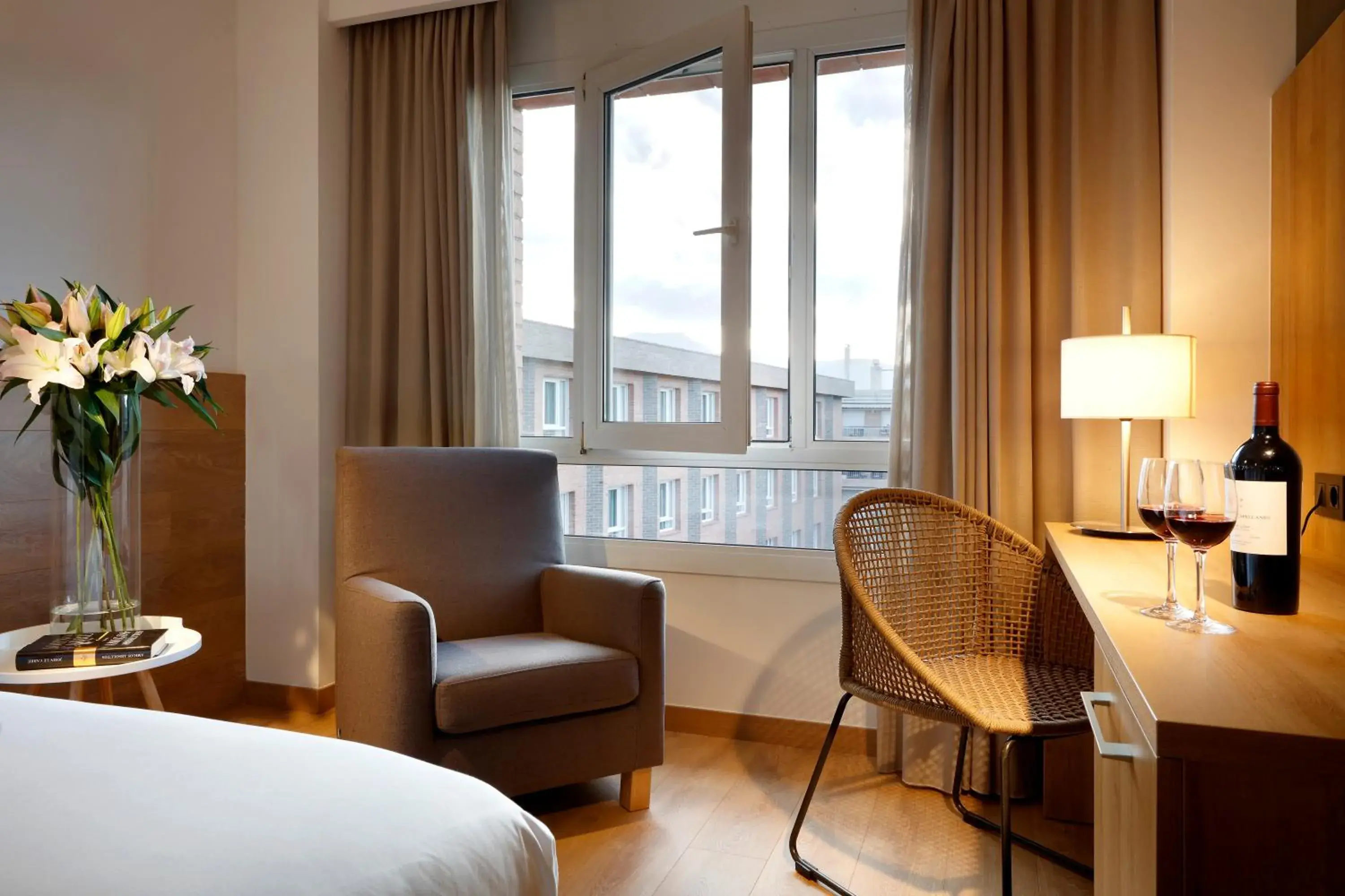 View (from property/room), Bed in Hotel SB Corona Tortosa View (from property/room), Bed in Hotel SB Corona Tortosa