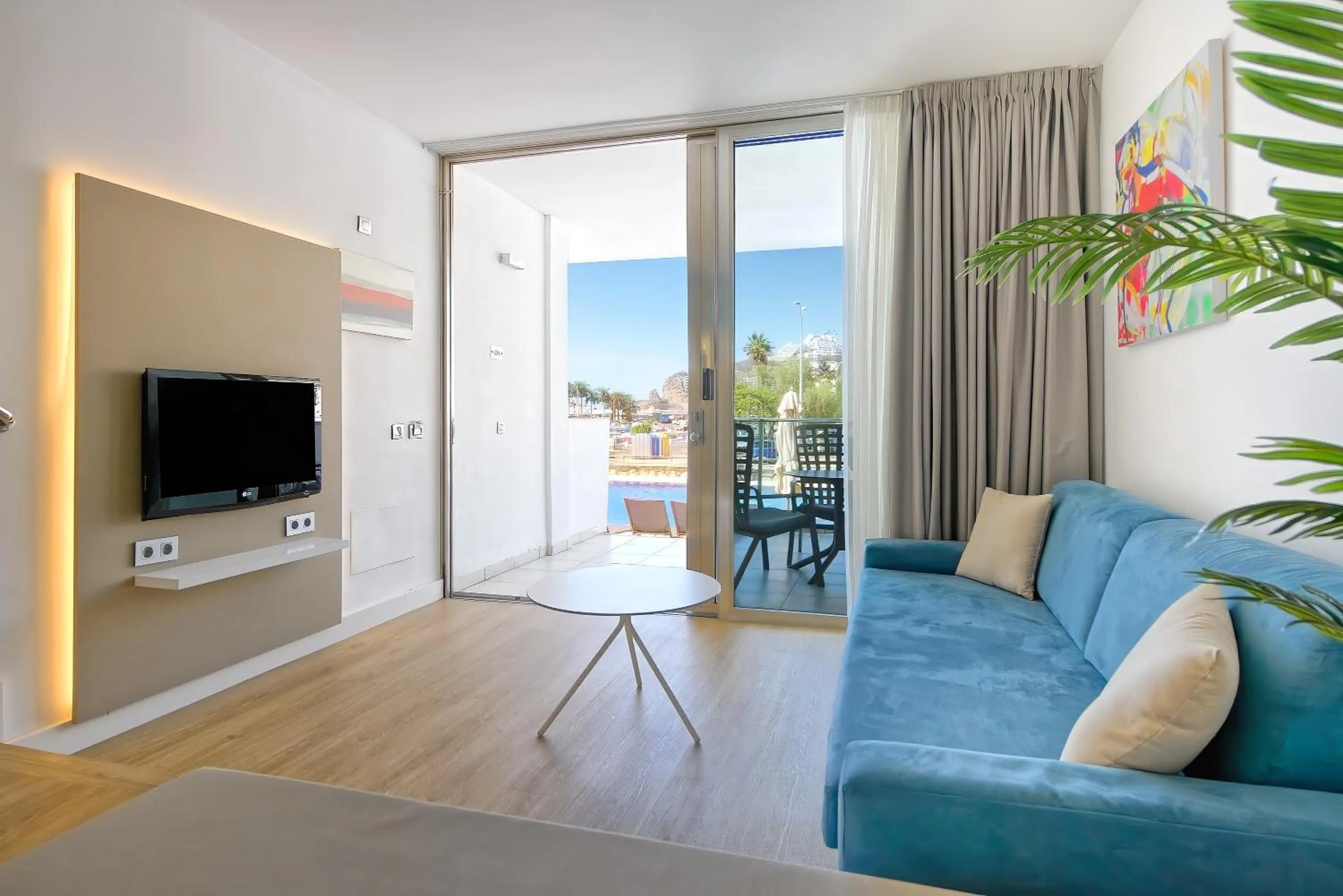 Living room in Morasol Suites