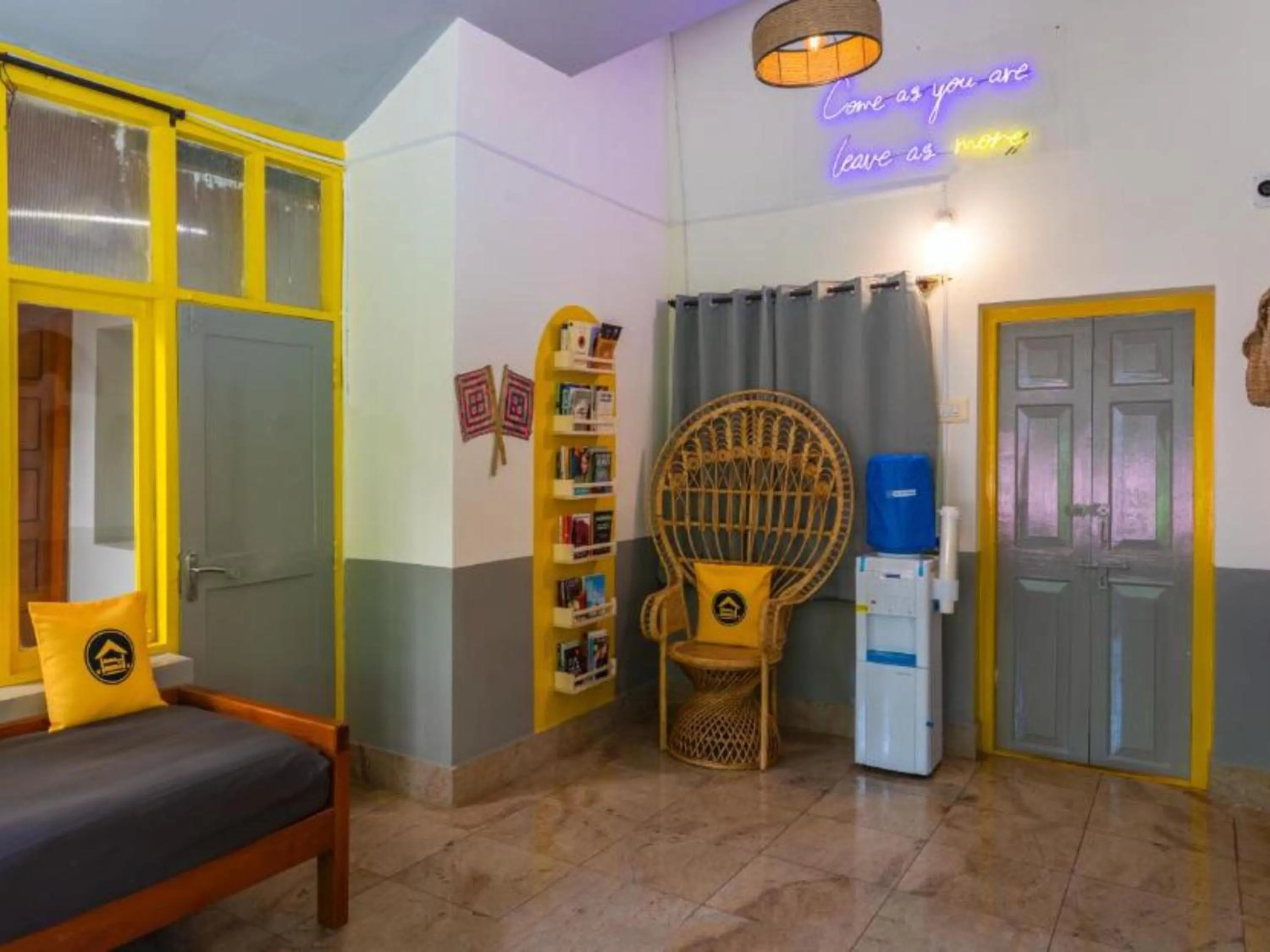 Living room in The Hosteller Chikmagalur