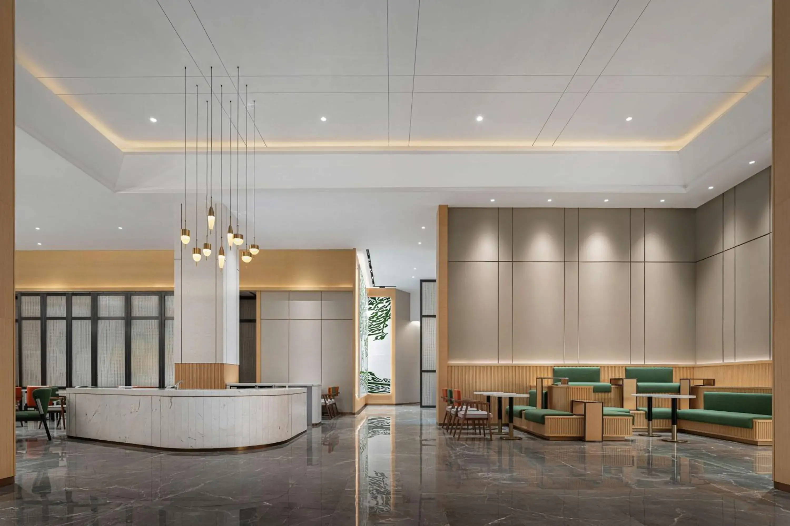 Lobby or reception in Hilton Garden Inn Changsha Yuelu Lobby or reception in Hilton Garden Inn Changsha Yuelu