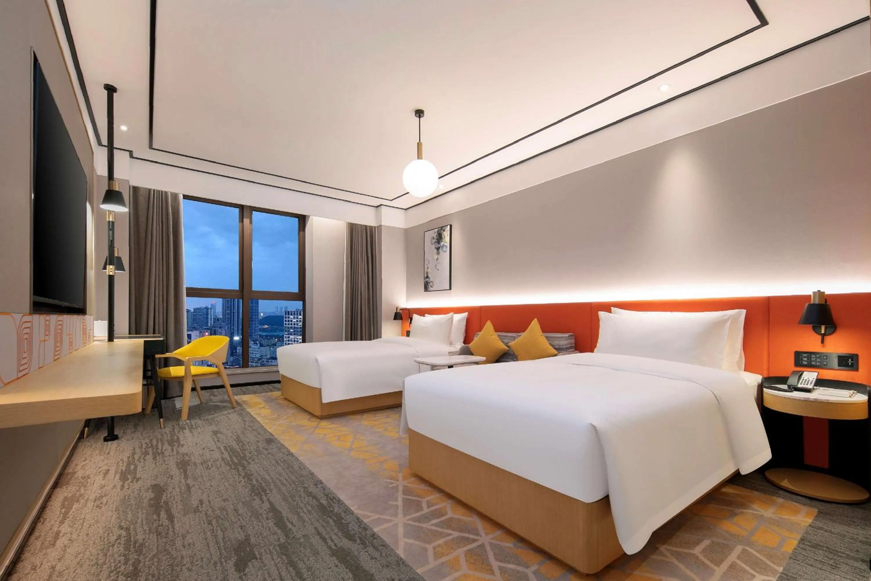 Bedroom, Bed in Hilton Garden Inn Changsha Yuelu