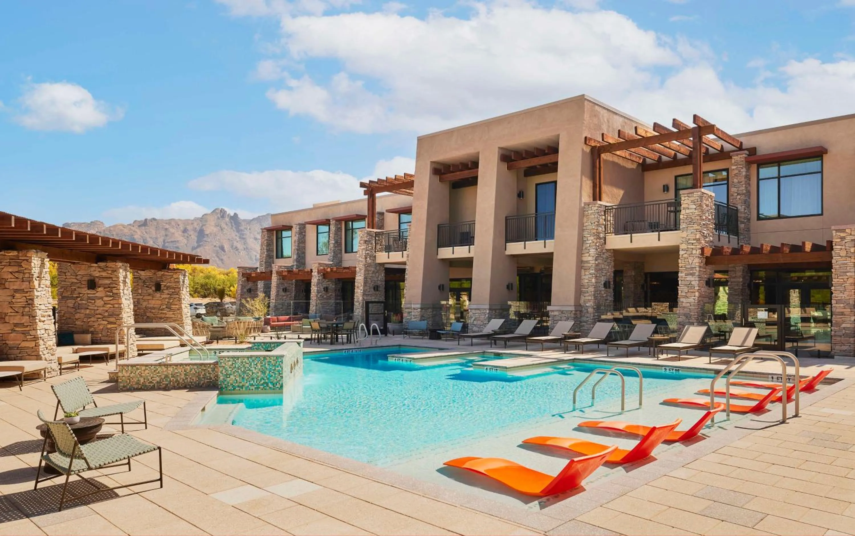 Pool view in The Eddy Hotel Tucson, Tapestry Collection By Hilton
