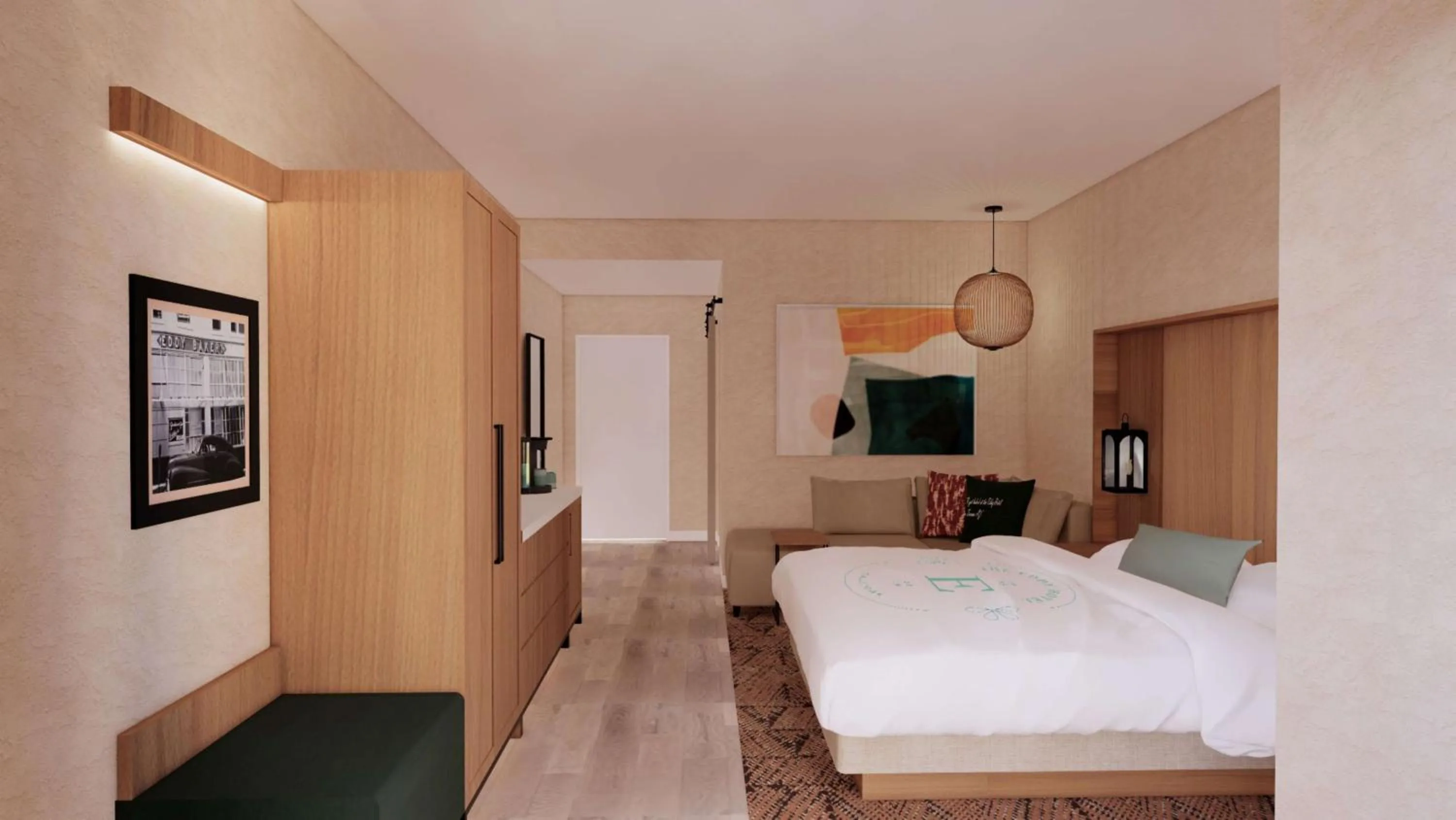 Bed in The Eddy Hotel Tucson, Tapestry Collection By Hilton