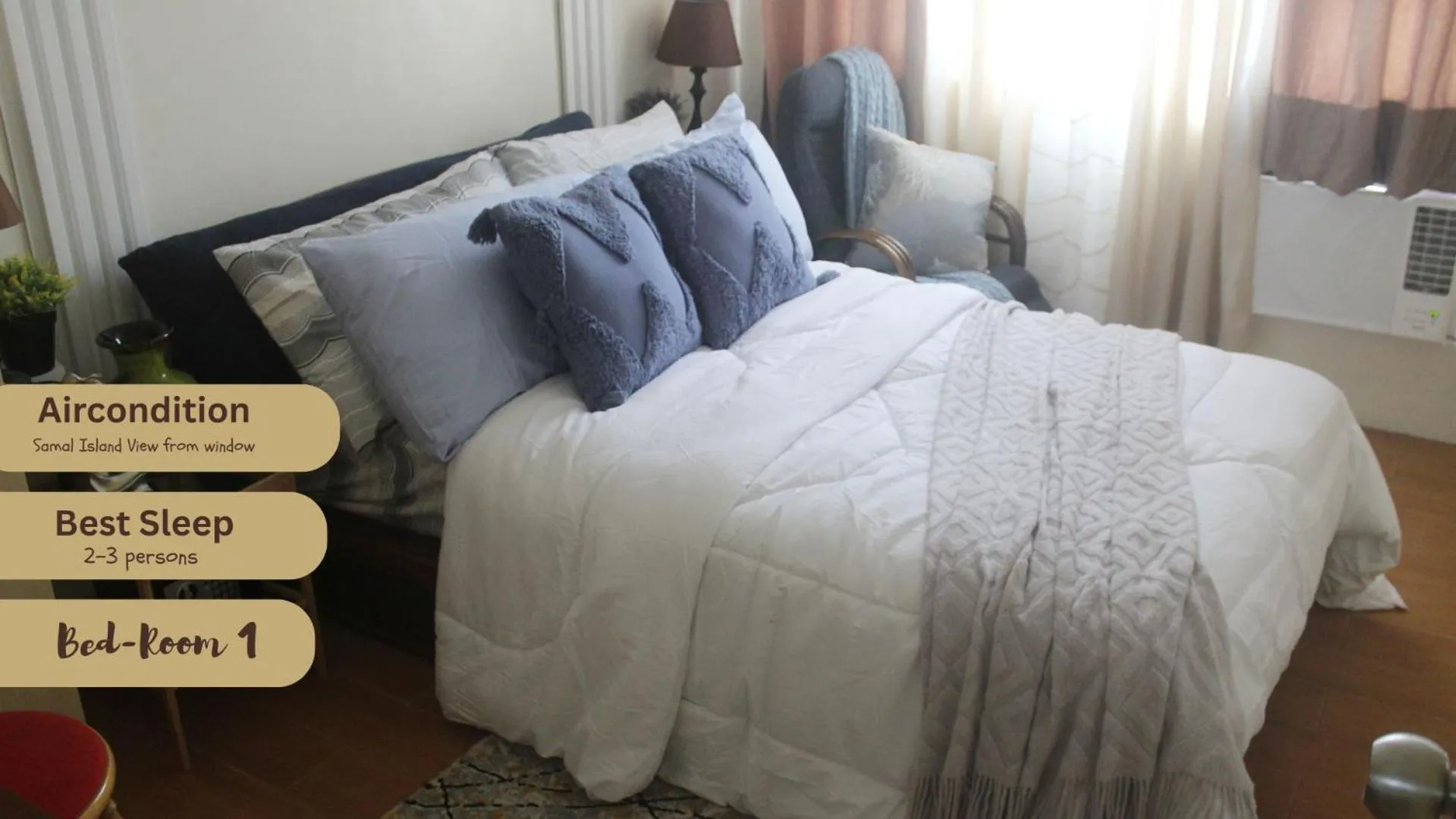 Bed in 4th- Sea View of Seawind Condominium