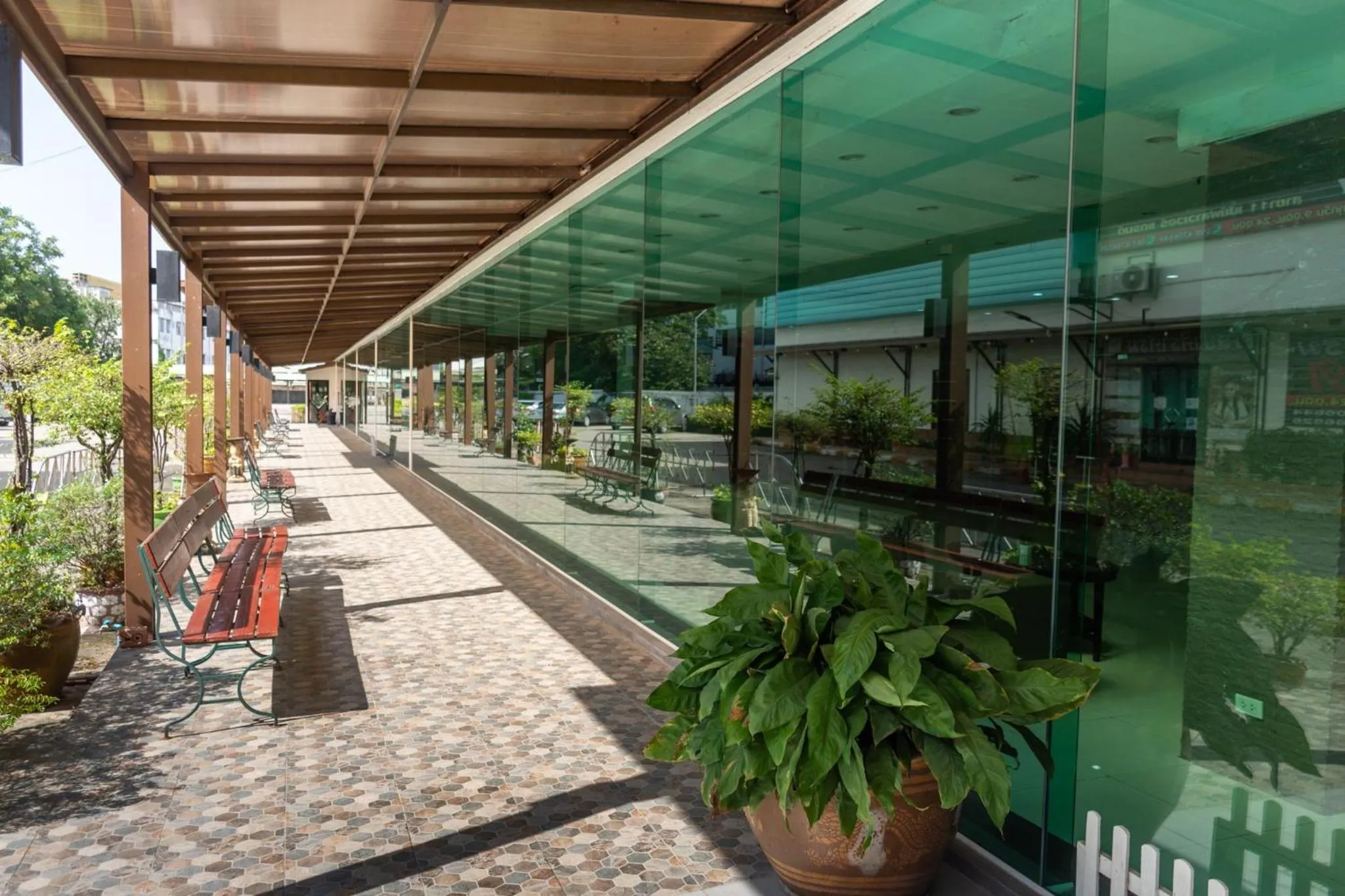 Garden view in Mayflower Grand Hotel Korat