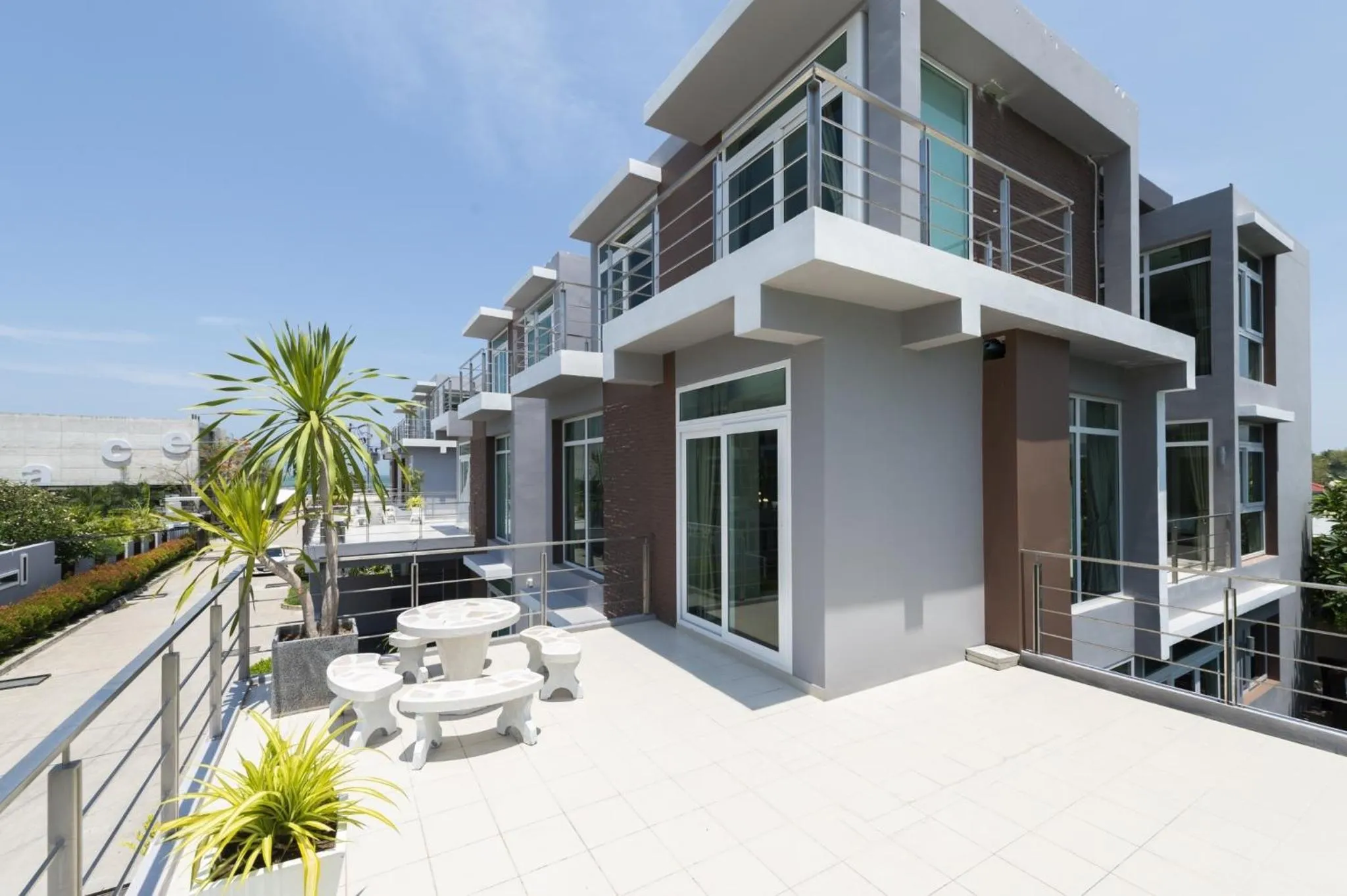 Balcony/Terrace in Luxury Pool Villa at Golden Sea Hua Hin