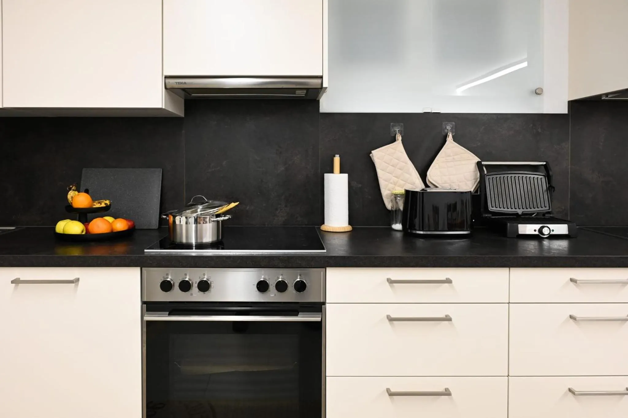 Kitchen or kitchenette in Aparthotel Neudörfl