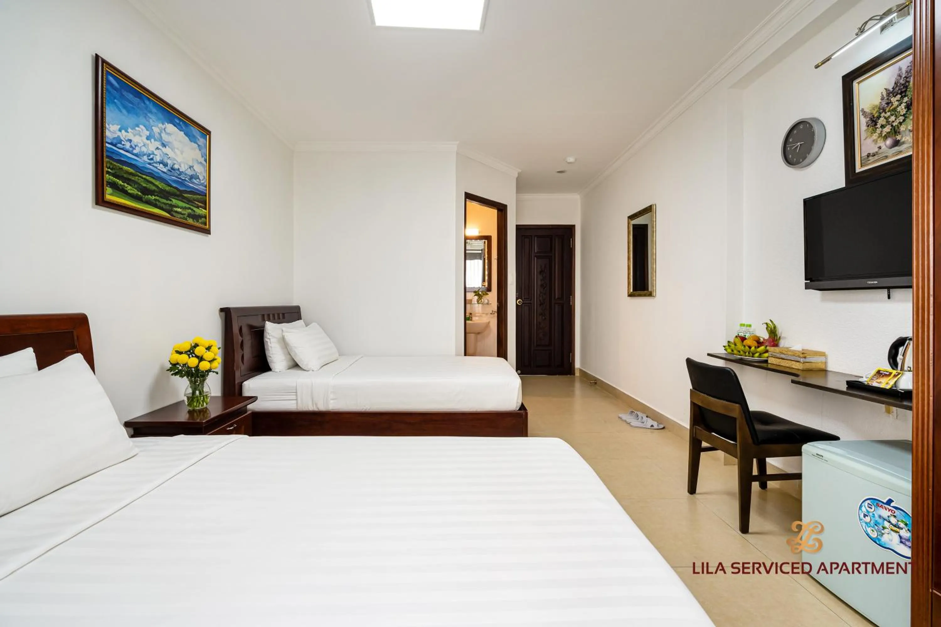 Bed in LILA Hotel & Apartments