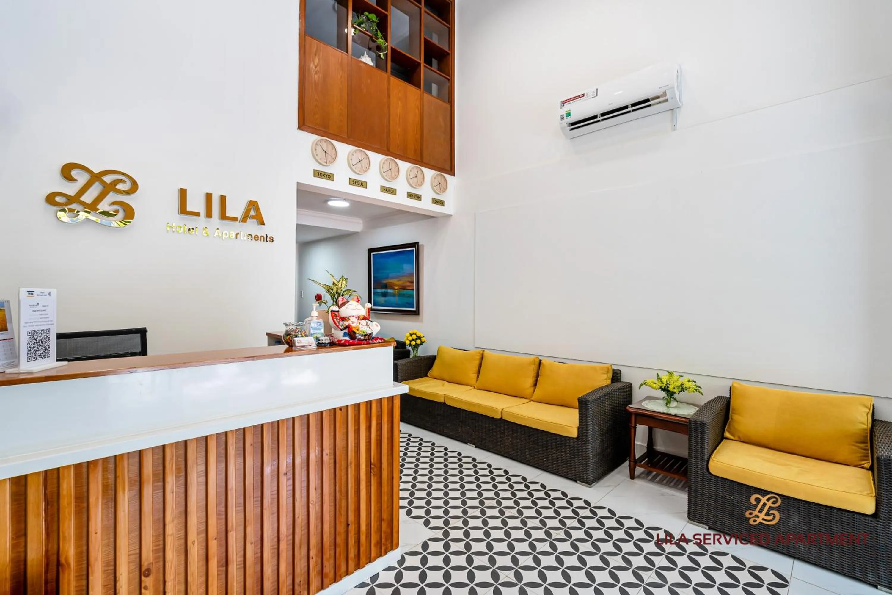 Seating area in LILA Hotel & Apartments
