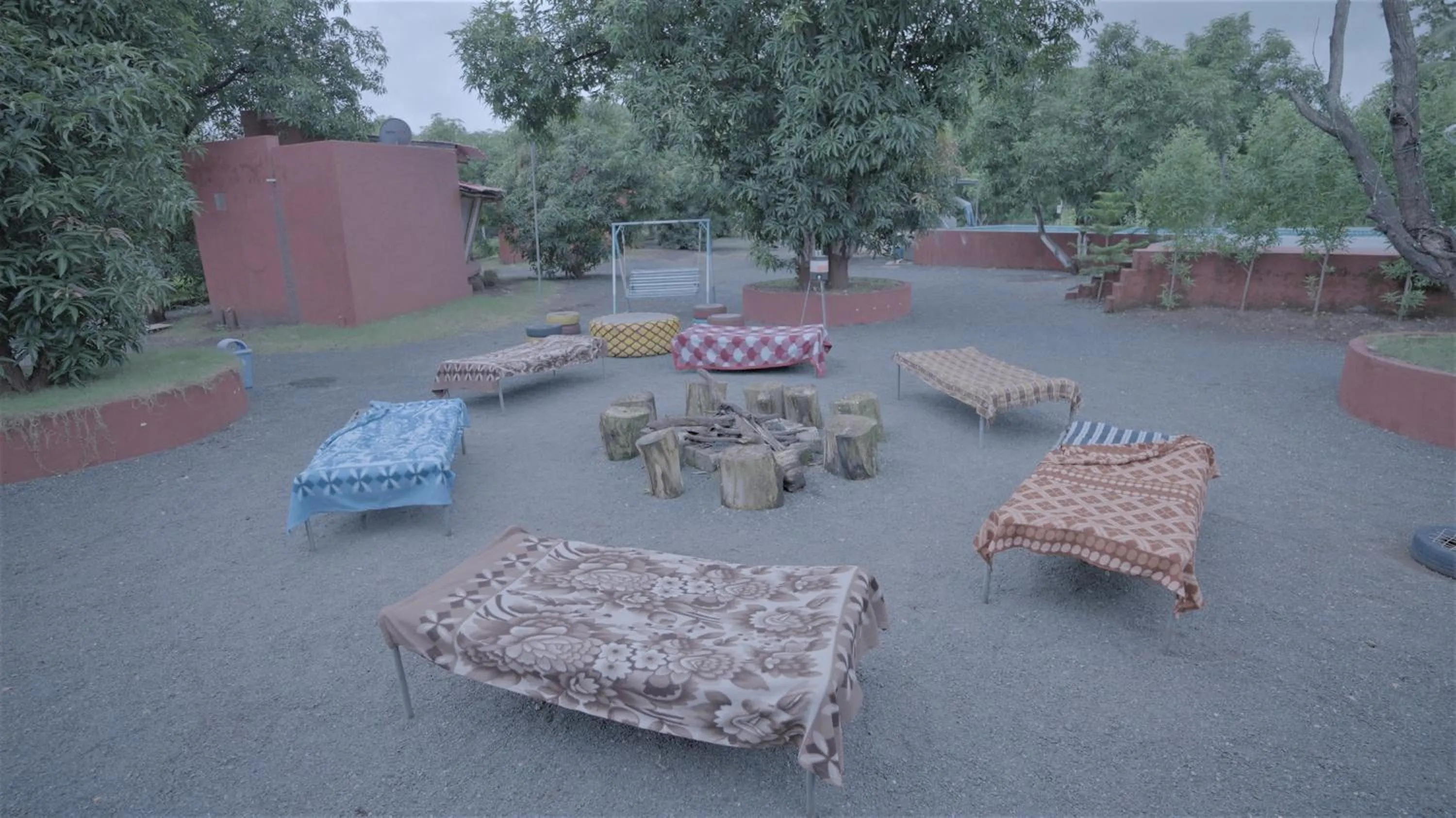 Seating area in Amraness Luxury Resort Sasan Gir