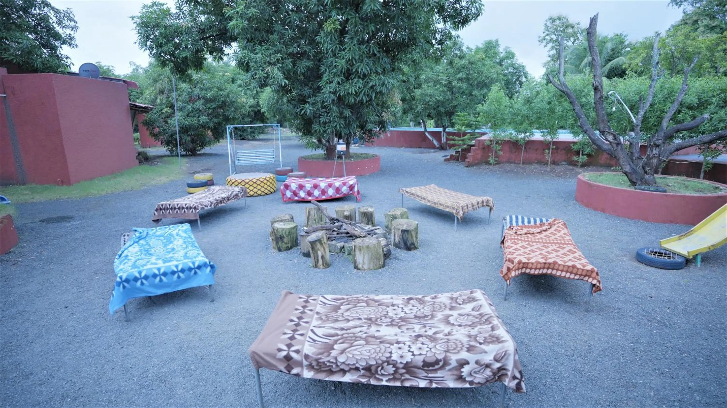 Seating area in Amraness Luxury Resort Sasan Gir