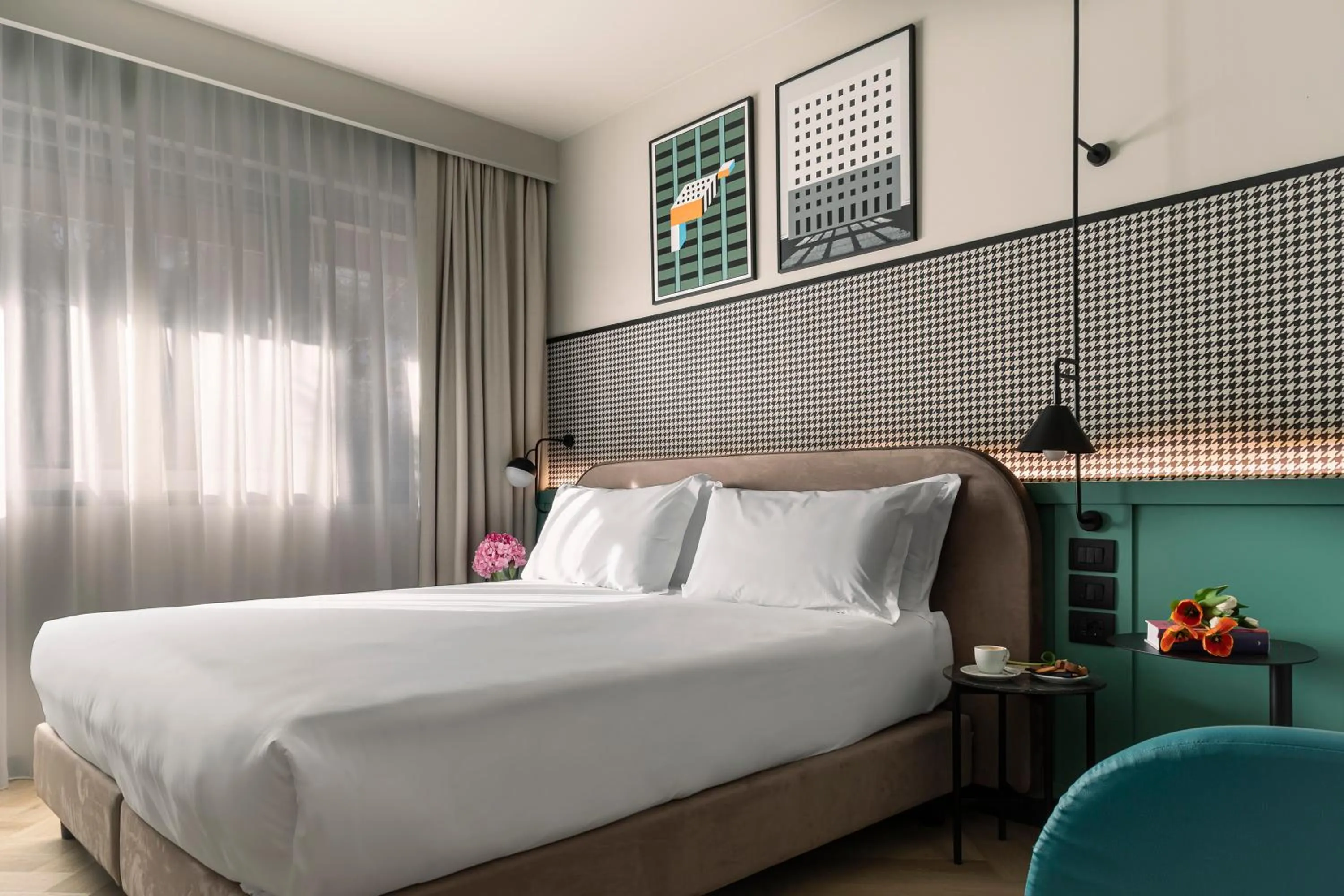 Bed in Living Place Hotel